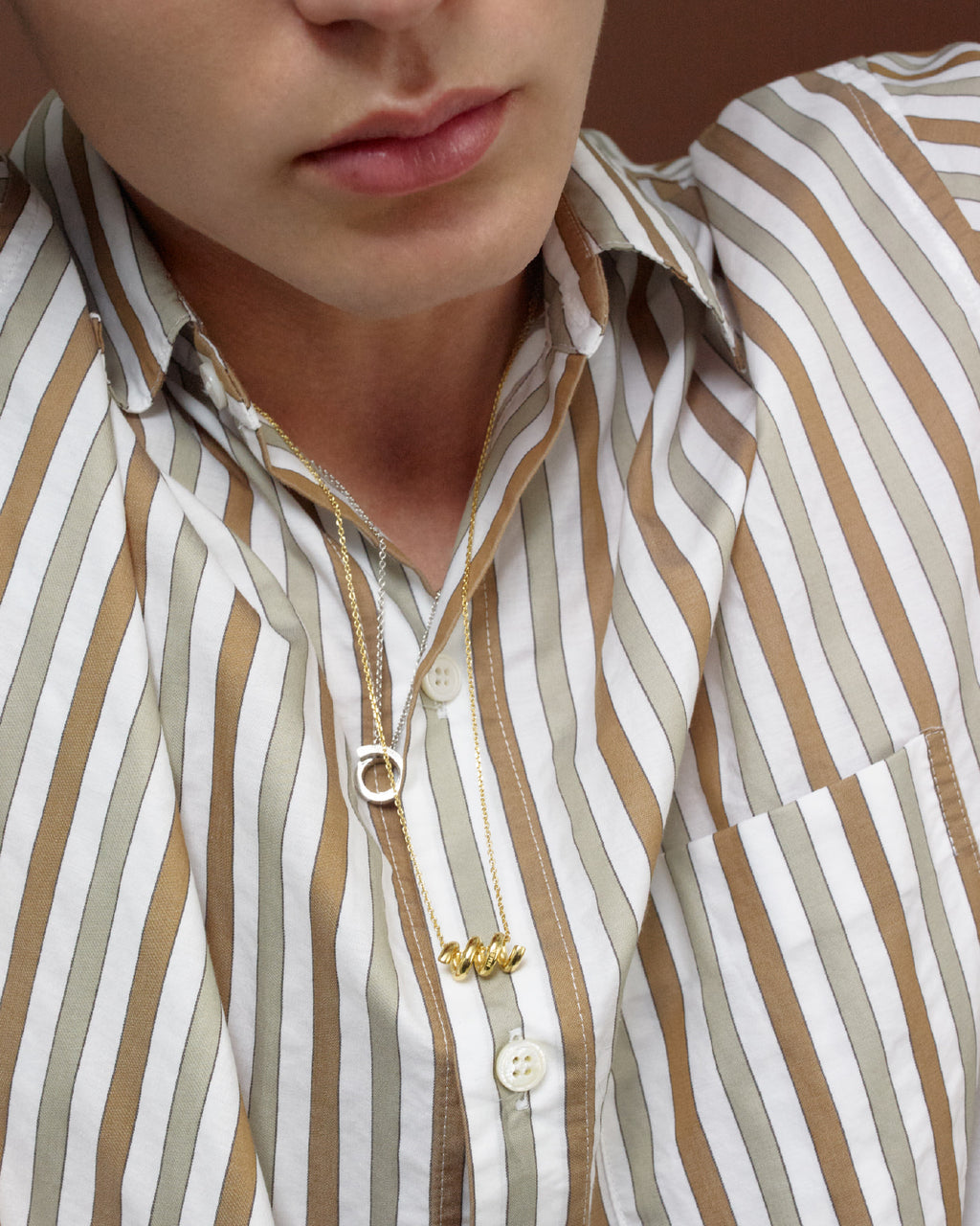 Numbering - Rounded Coil Pendant Necklace #4707 product image 1 | TRAB K-Fashion Australia