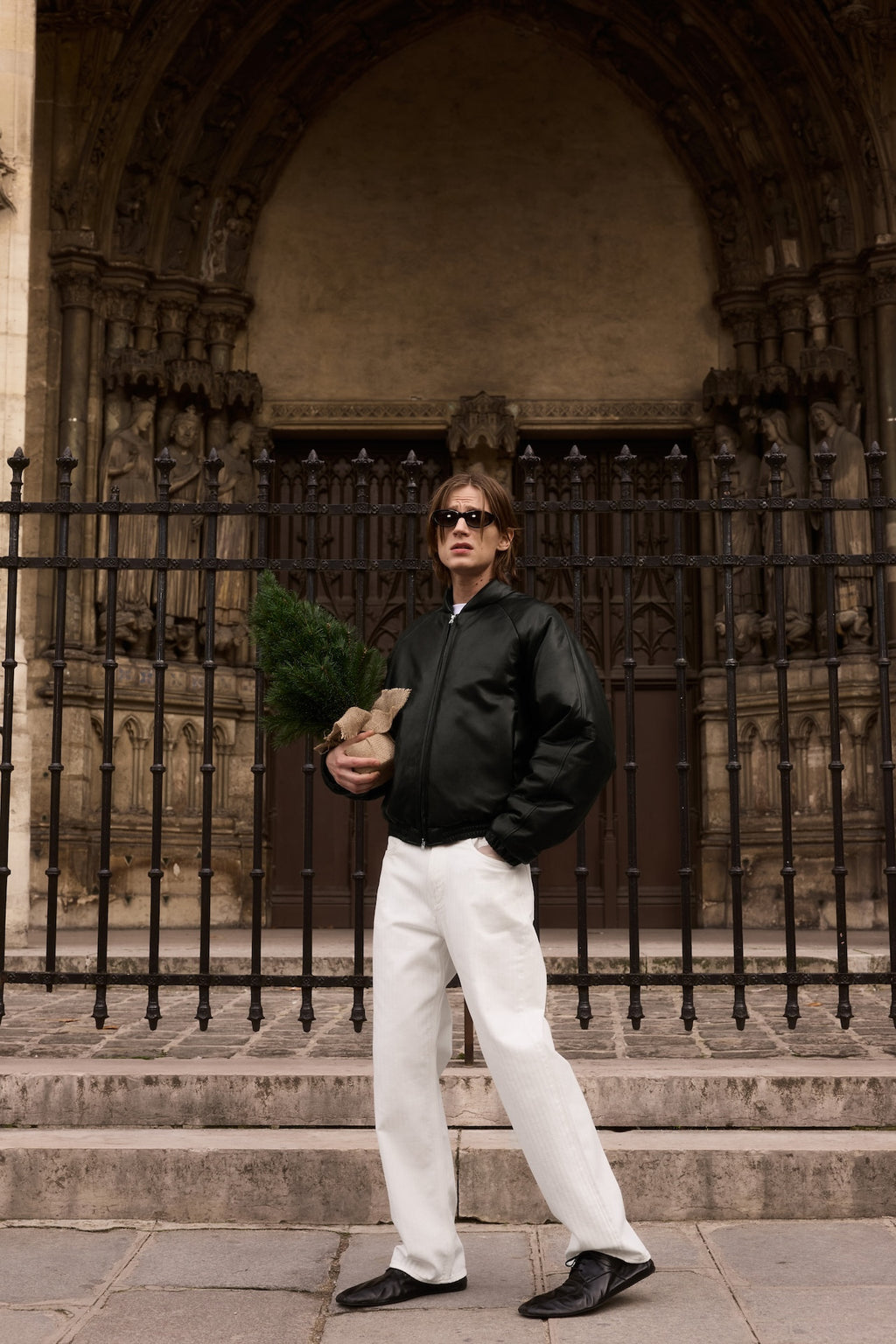 STU - Padded Lambskin Bomber In (Black) product image 14 | TRAB K-Fashion Australia