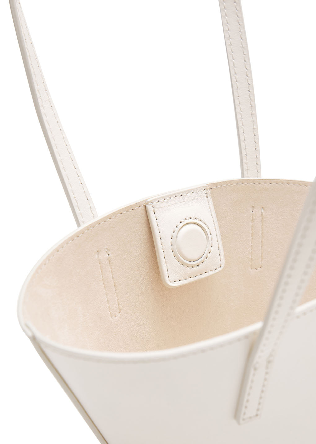 Amomento - Mini Leather Bucket Bag (White) product image 6 | TRAB K-Fashion Australia