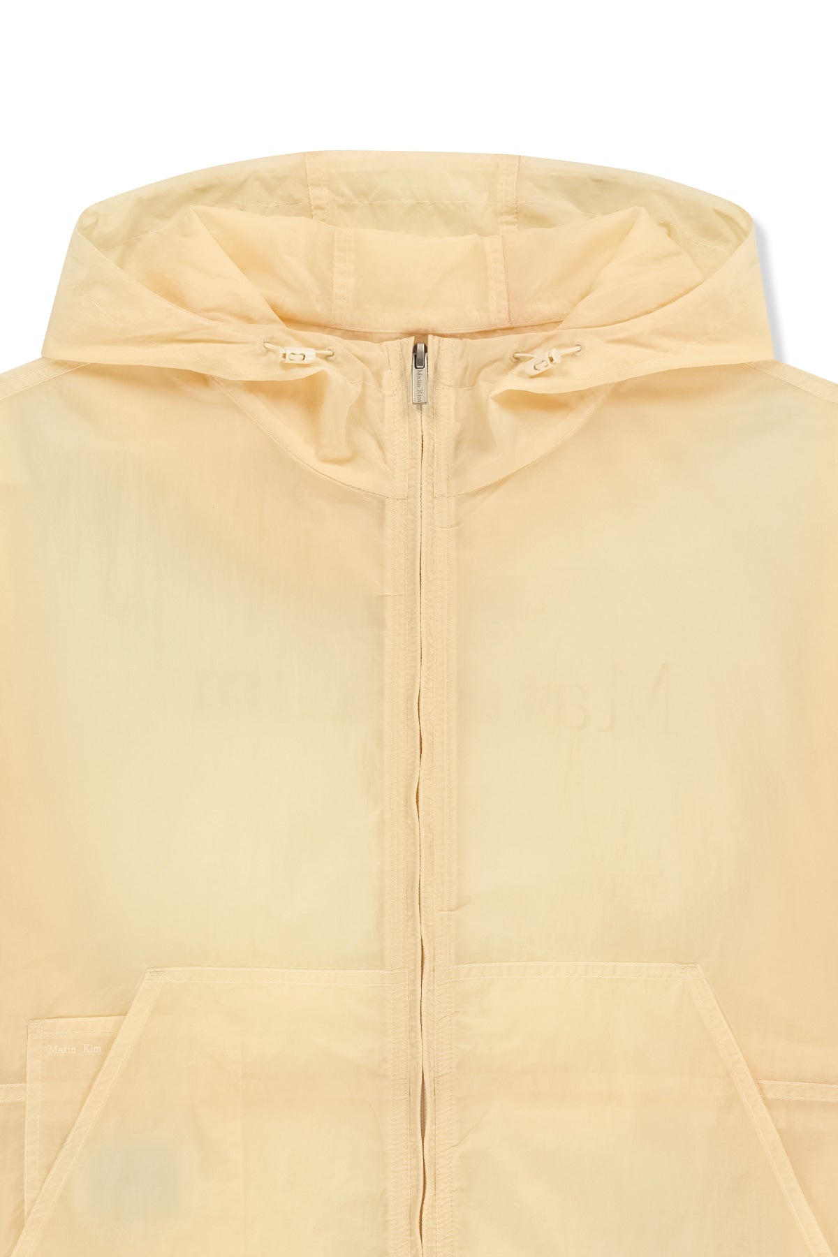 Matin Kim - Back Logo Hoody Windbreaker (Cream) product image 4 | TRAB K-Fashion Australia