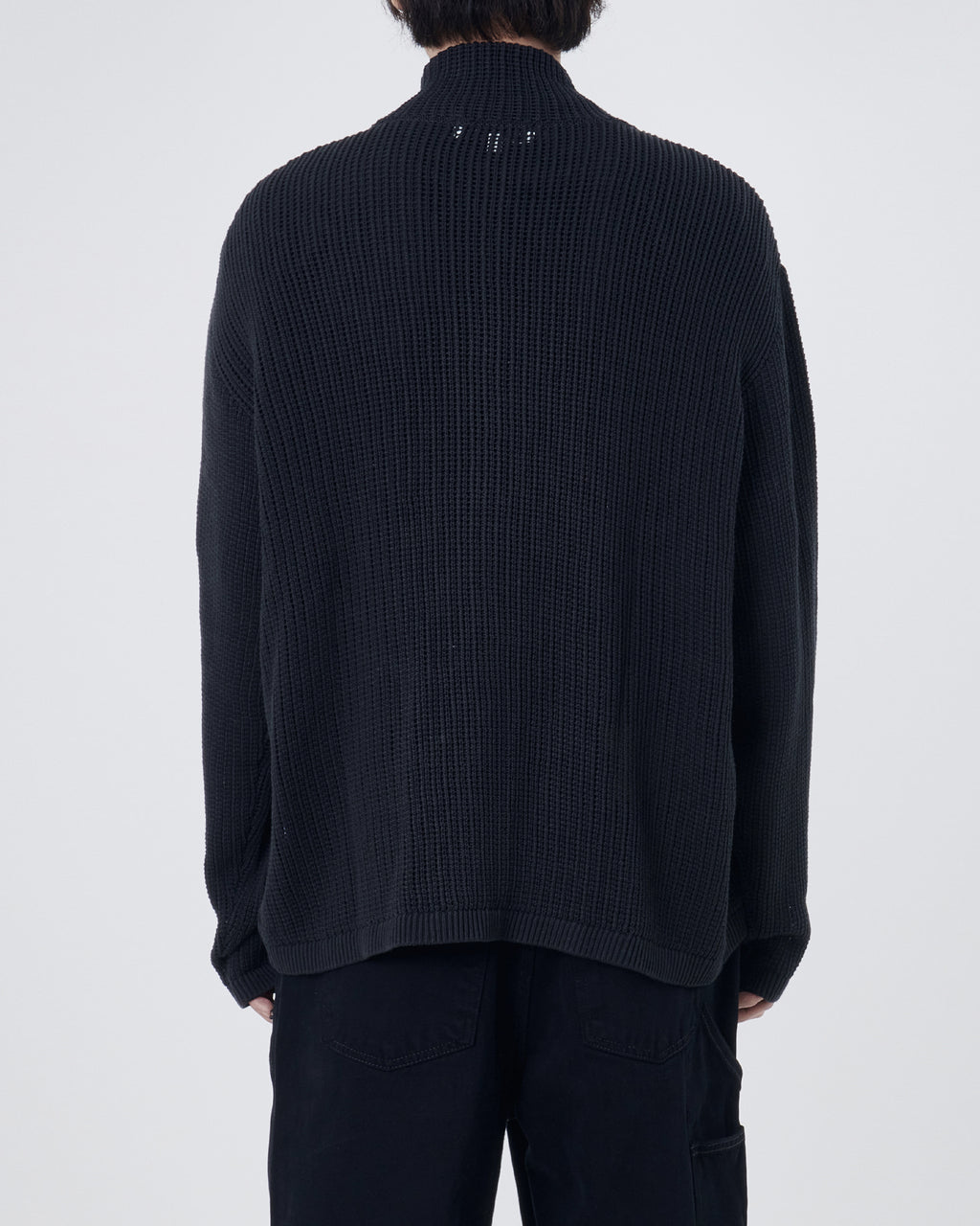 Brownyard - Knit Zip Up (Ink Black) product image 2 | TRAB K-Fashion Australia