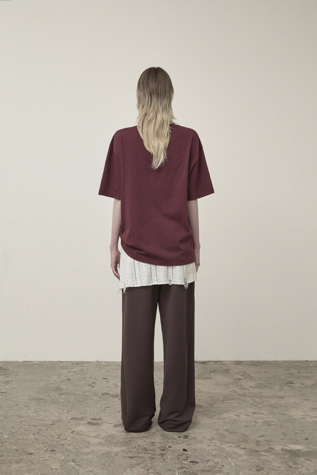 Matin Kim - Vintage Logo Graphic Top (Burgundy) product image 7 | TRAB K-Fashion Australia