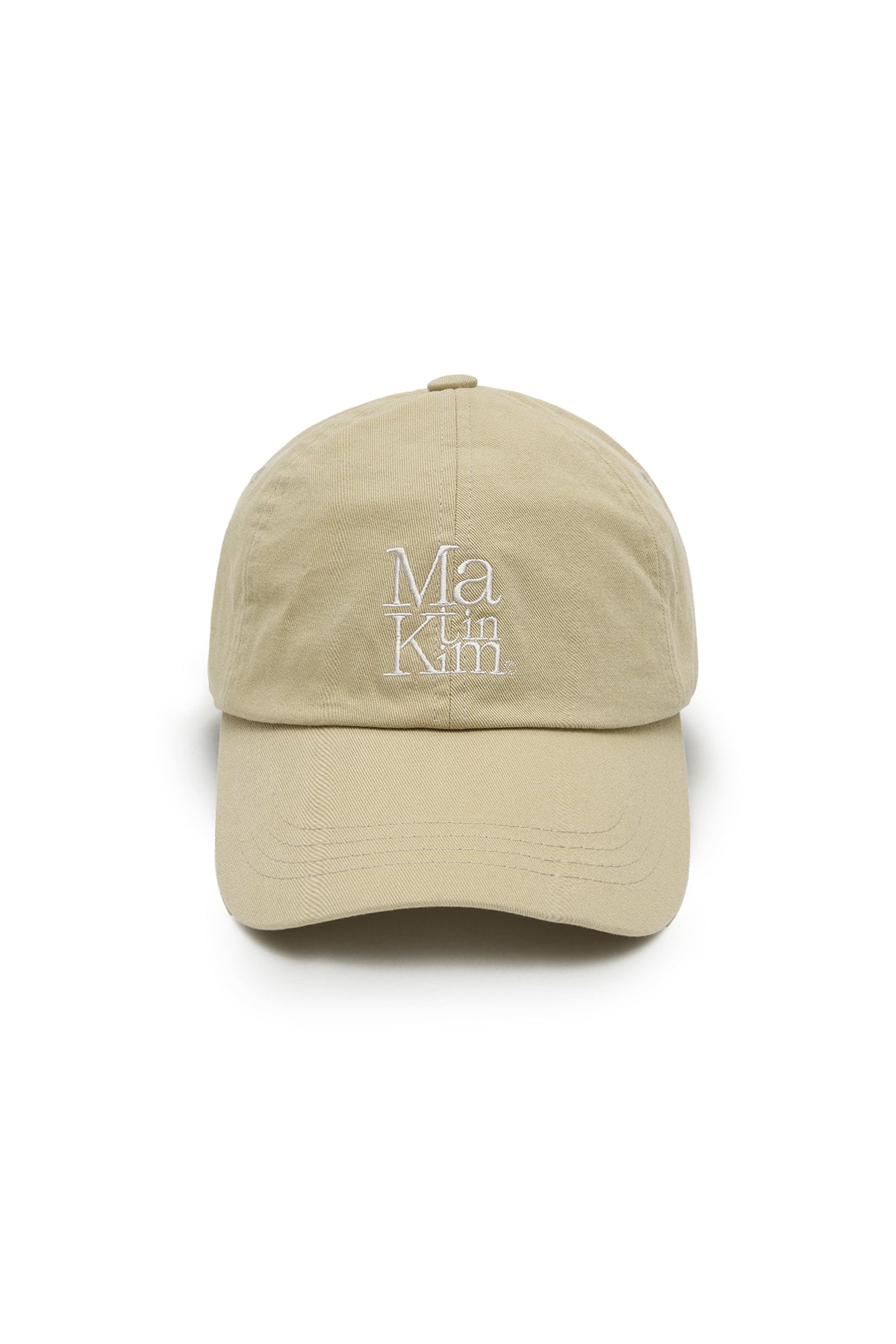 Matin Kim - Matin Block Logo Ball Cap (Beige) product image 1 | TRAB K-Fashion Australia