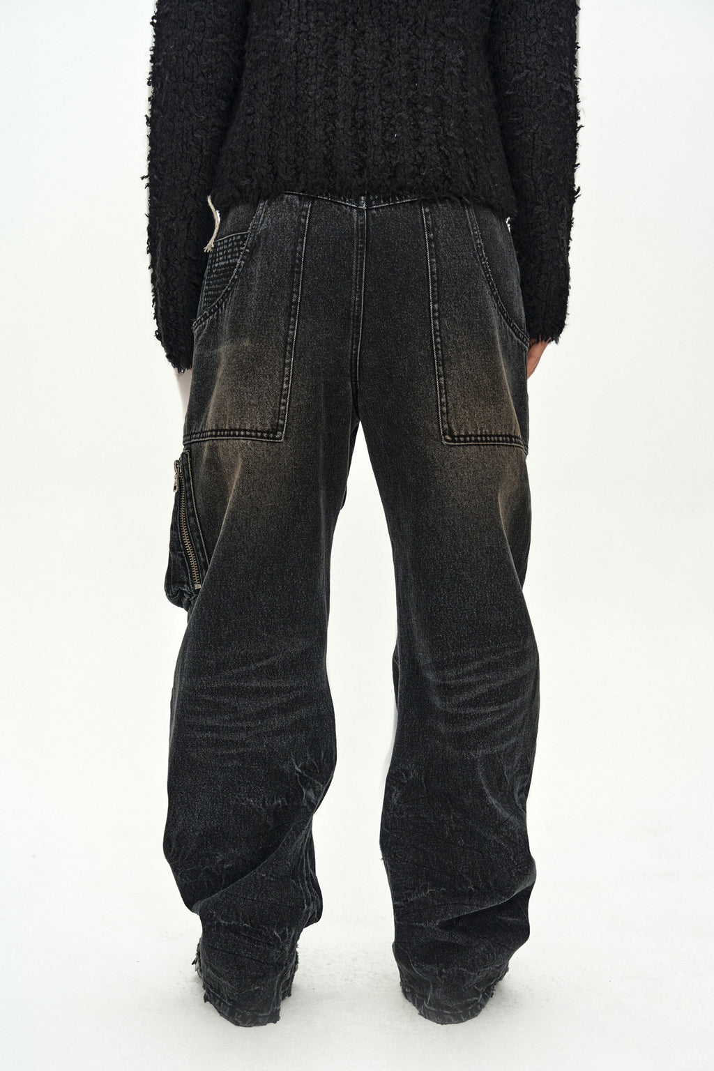 Andersson Bell - Ma-1 Curved Jeans (Black) product image 5 | TRAB K-Fashion Australia