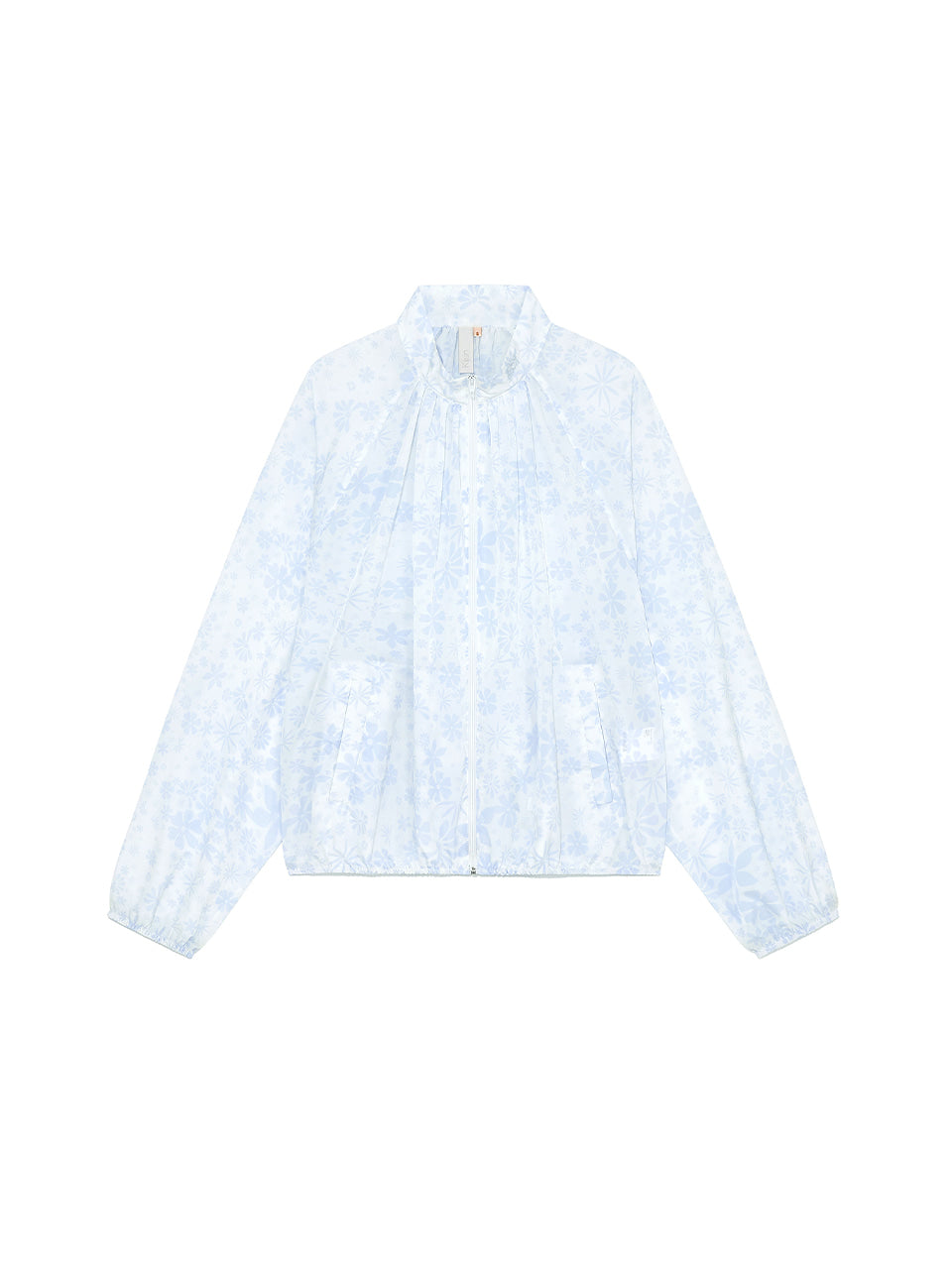 Kijun - Flower Sheer Windbreaker (Print Sky Blue) product image 11 | TRAB K-Fashion Australia