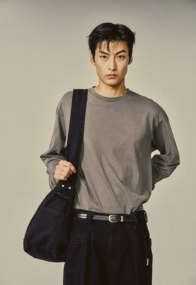 Art if acts - Garment Dyed Newsboy Bag (Black) product image 4 | TRAB K-Fashion Australia