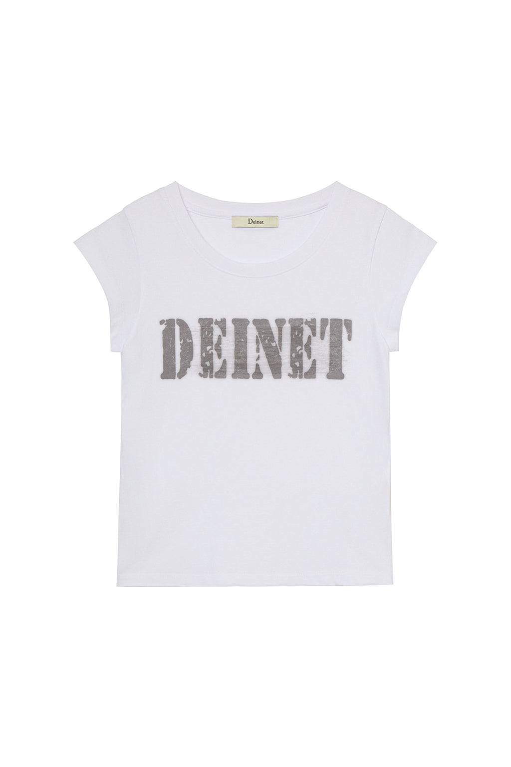 Deinet - Typo Graphic2 T-Shirt (White) product image 9 | TRAB K-Fashion Australia