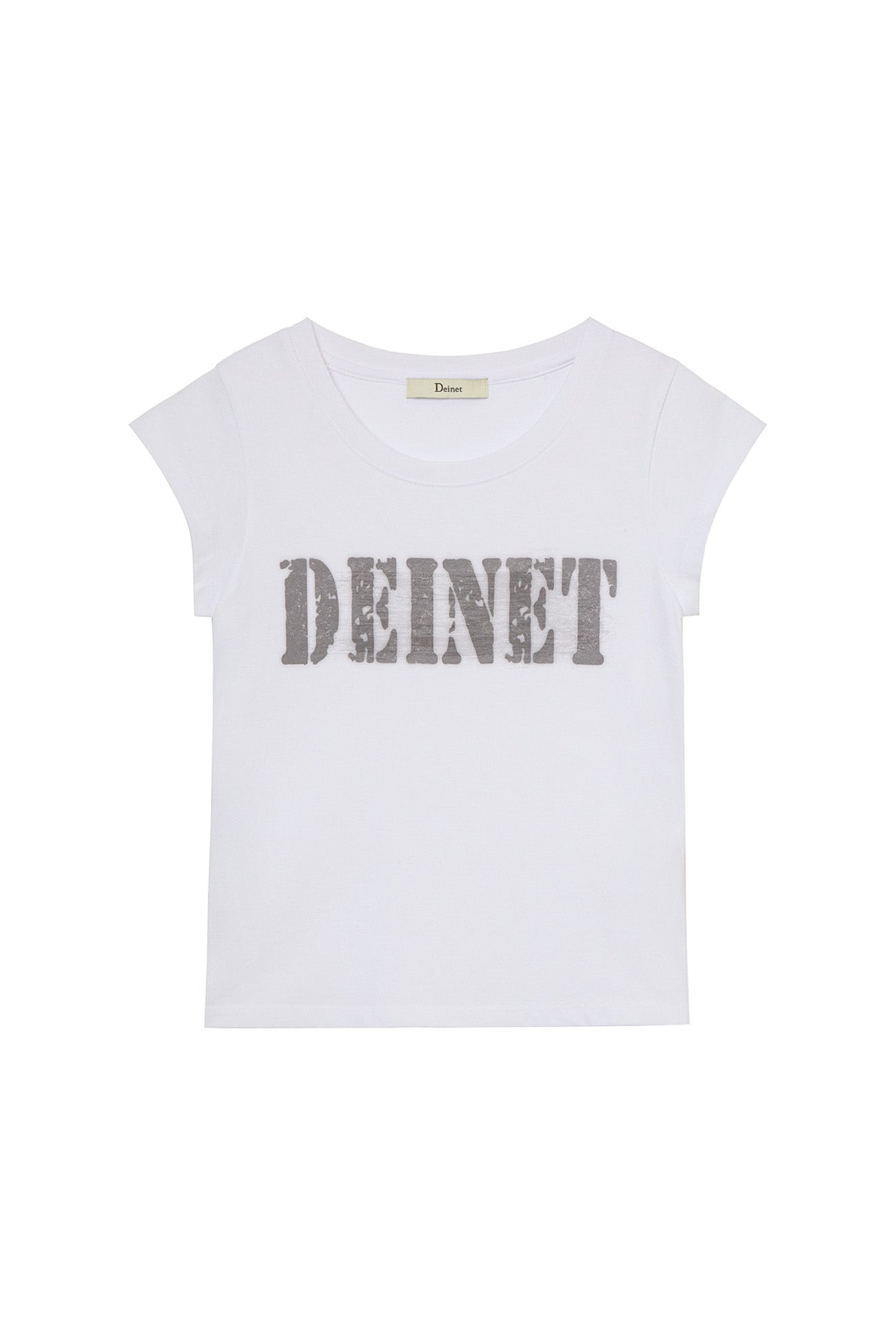Deinet - Typo Graphic2 T-Shirt (White) product image 9 | TRAB K-Fashion Australia