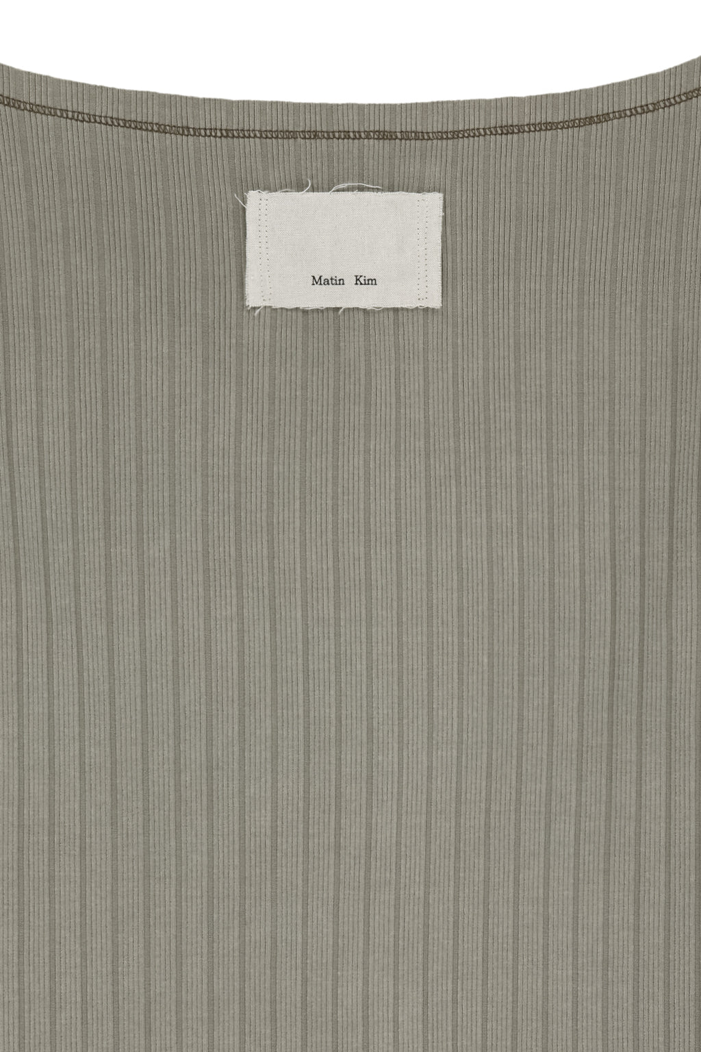 Matin Kim - Vintage Washed Ribbed Snap Top (Light Khaki) product image 5 | TRAB K-Fashion Australia