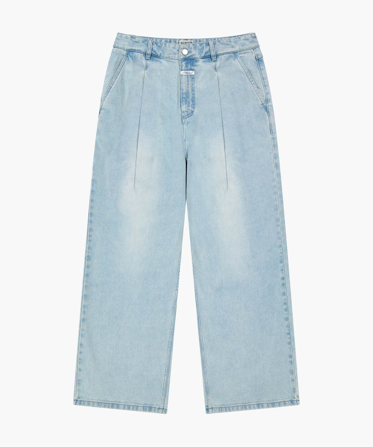 Marithe & Francois Girbaud - New M Low-waist Tuck Wide Denim Pants (Light Blue) product image 6 | TRAB K-Fashion Australia
