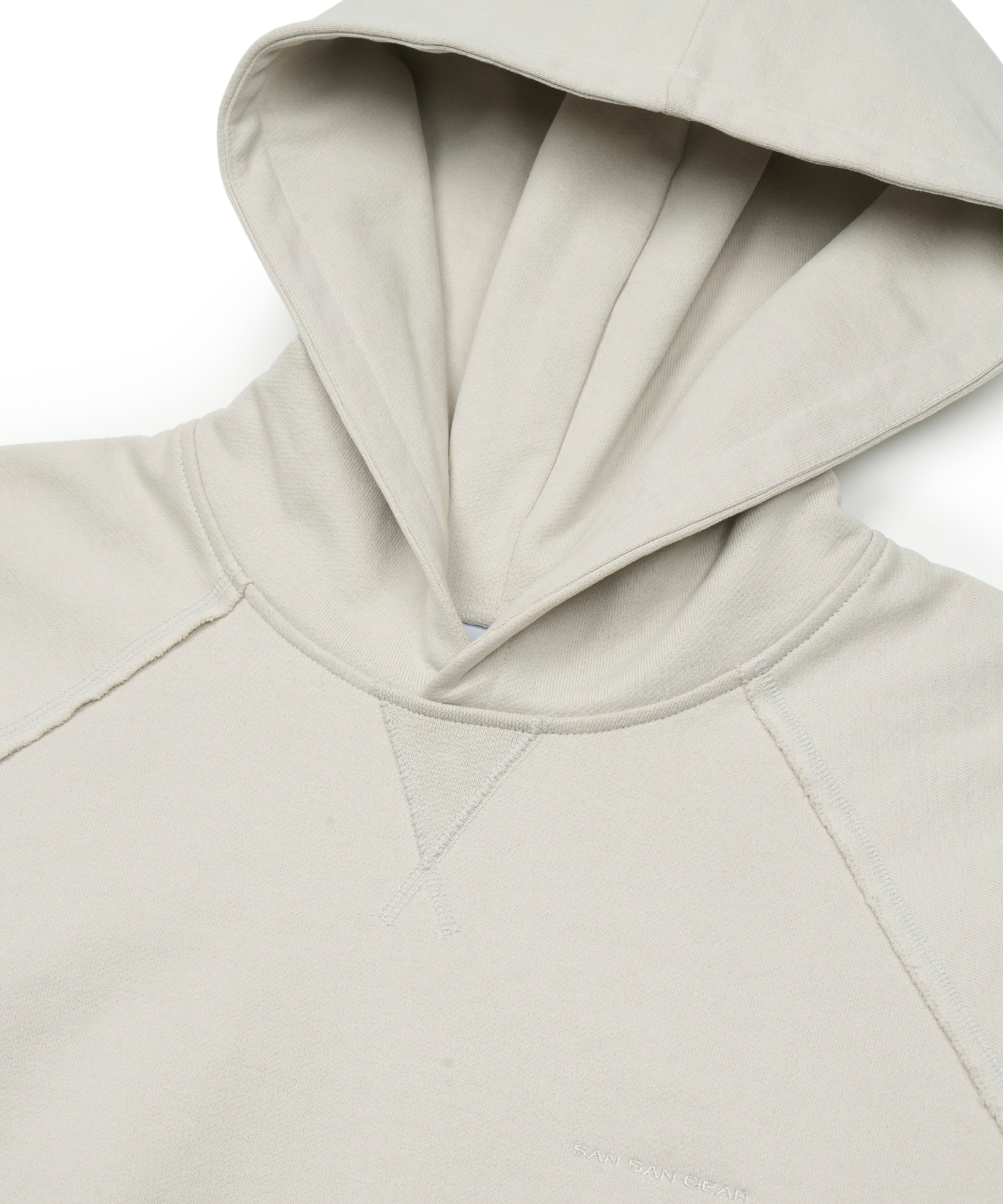 San San Gear - Square Pocket Hoodie (Ivory) product image 6 | TRAB K-Fashion Australia