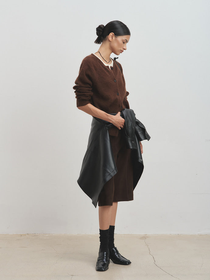 Tonywack - Mohair Raglan Cardigan (Brown) product image 7 | TRAB K-Fashion Australia