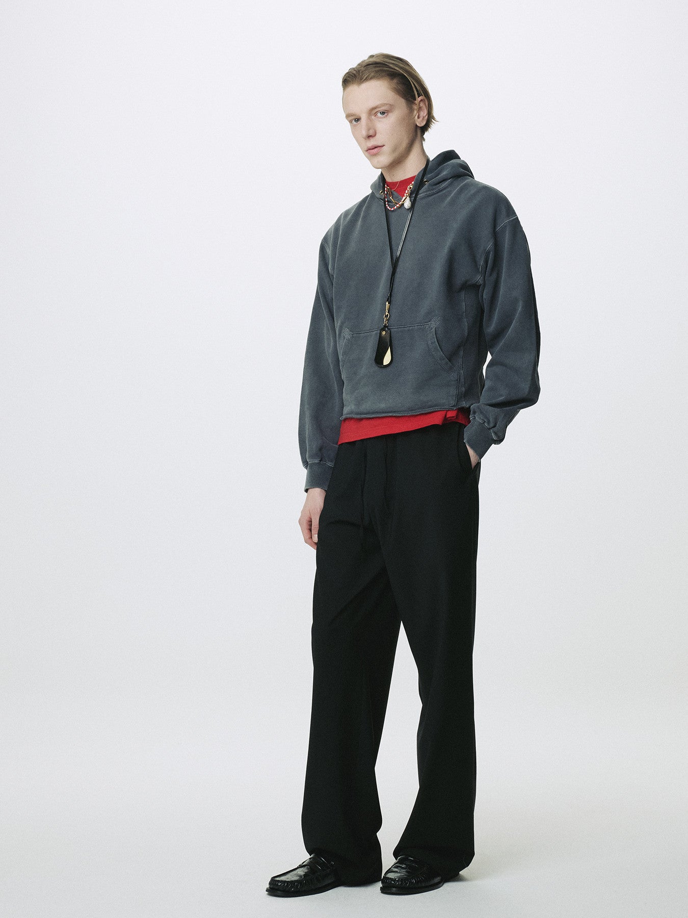 Tonywack - Tropical Wool Drawstring Pants (Black) product image 6 | TRAB K-Fashion Australia