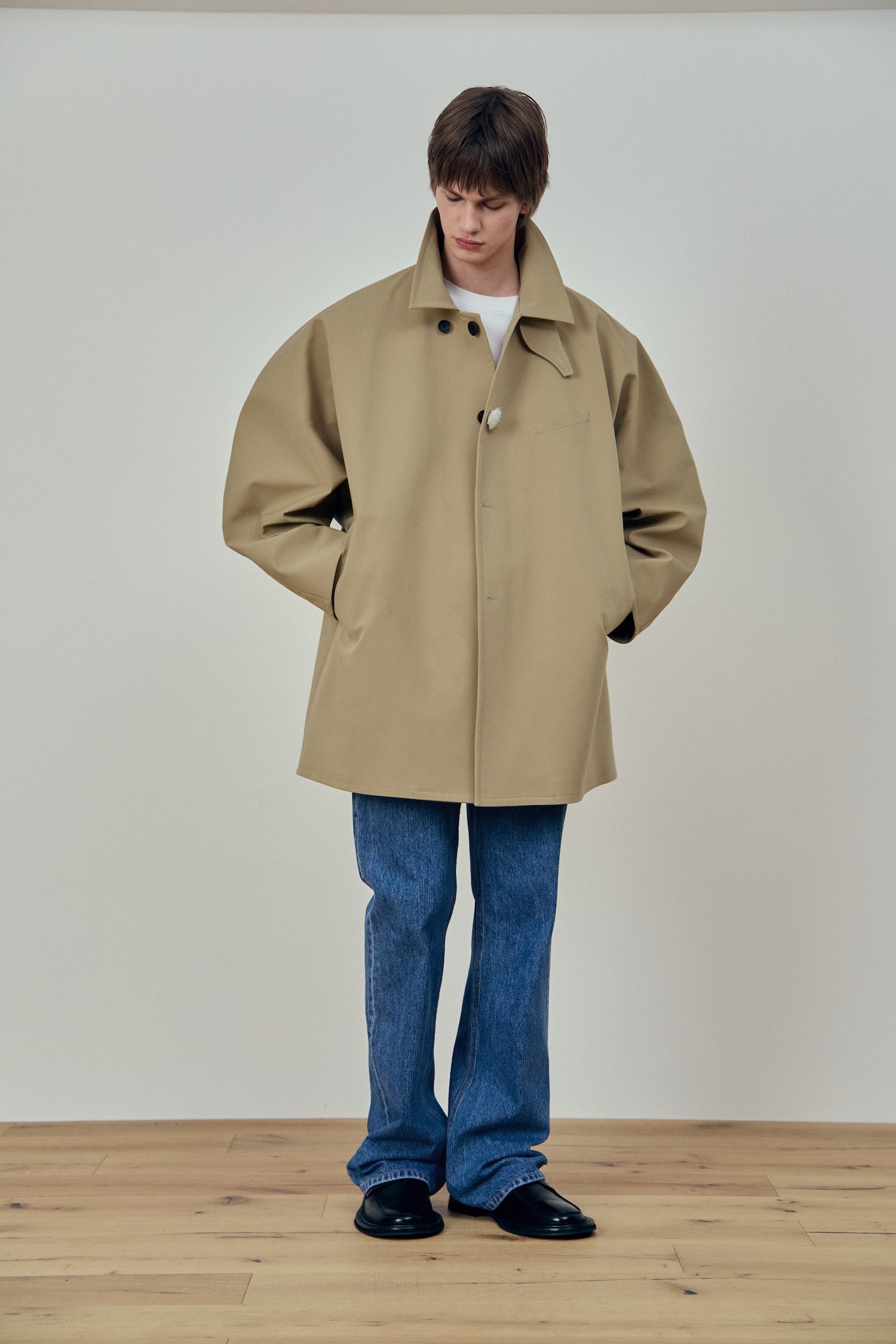 Stu - Dolman Half Coat (Beige) product image 10 | TRAB K-Fashion Australia