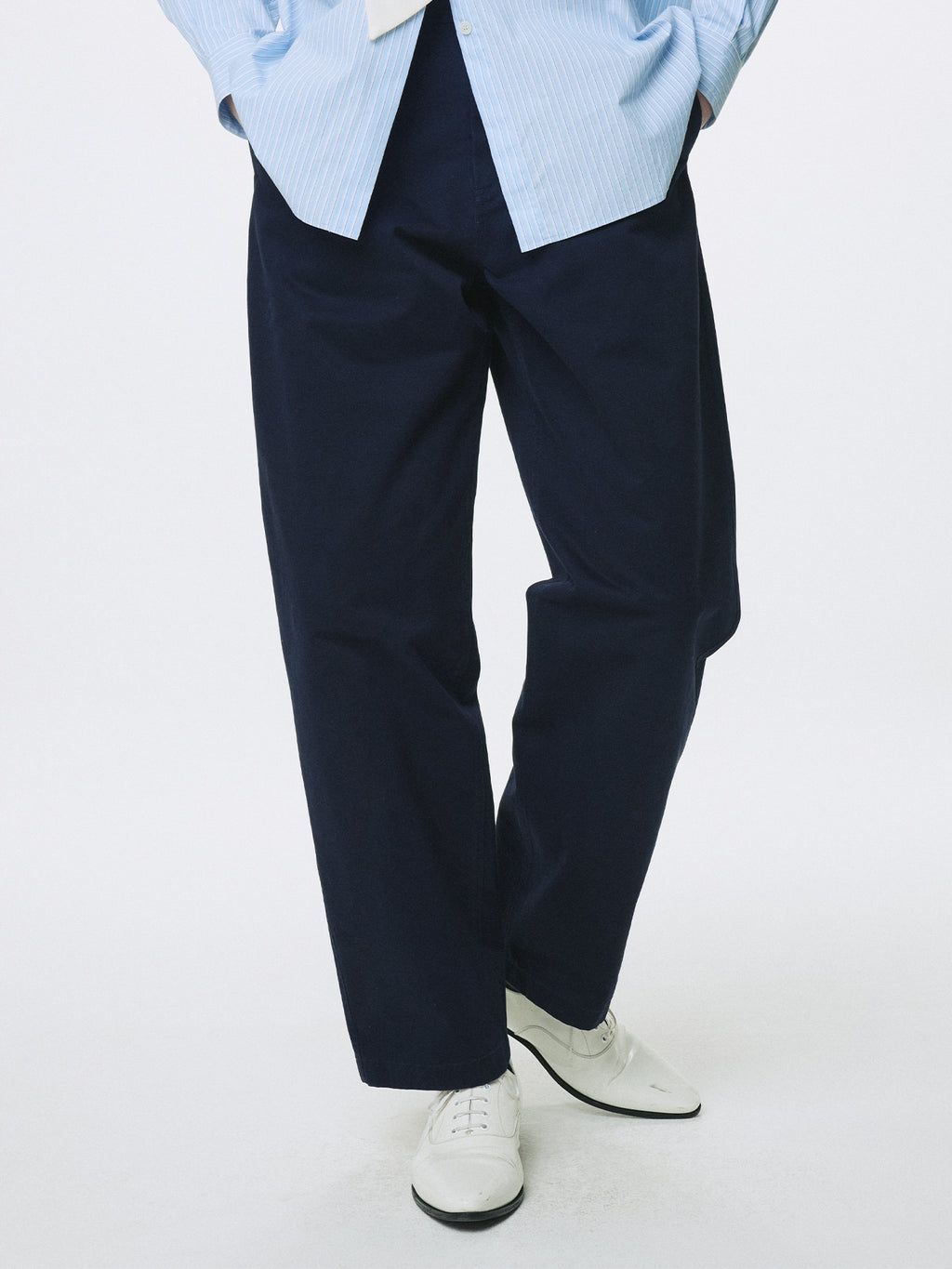 Tonywack - Curved Cotton Chino Pants (Navy) product image 3 | TRAB K-Fashion Australia
