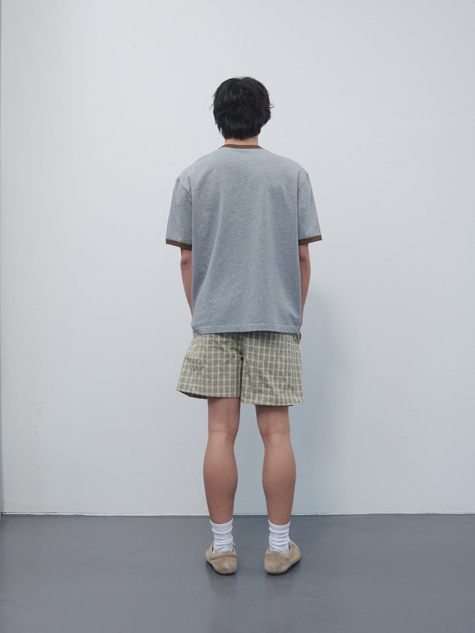 Kijun - Kewt Ringer Tee (Melange Grey) product image 4 | TRAB K-Fashion Australia