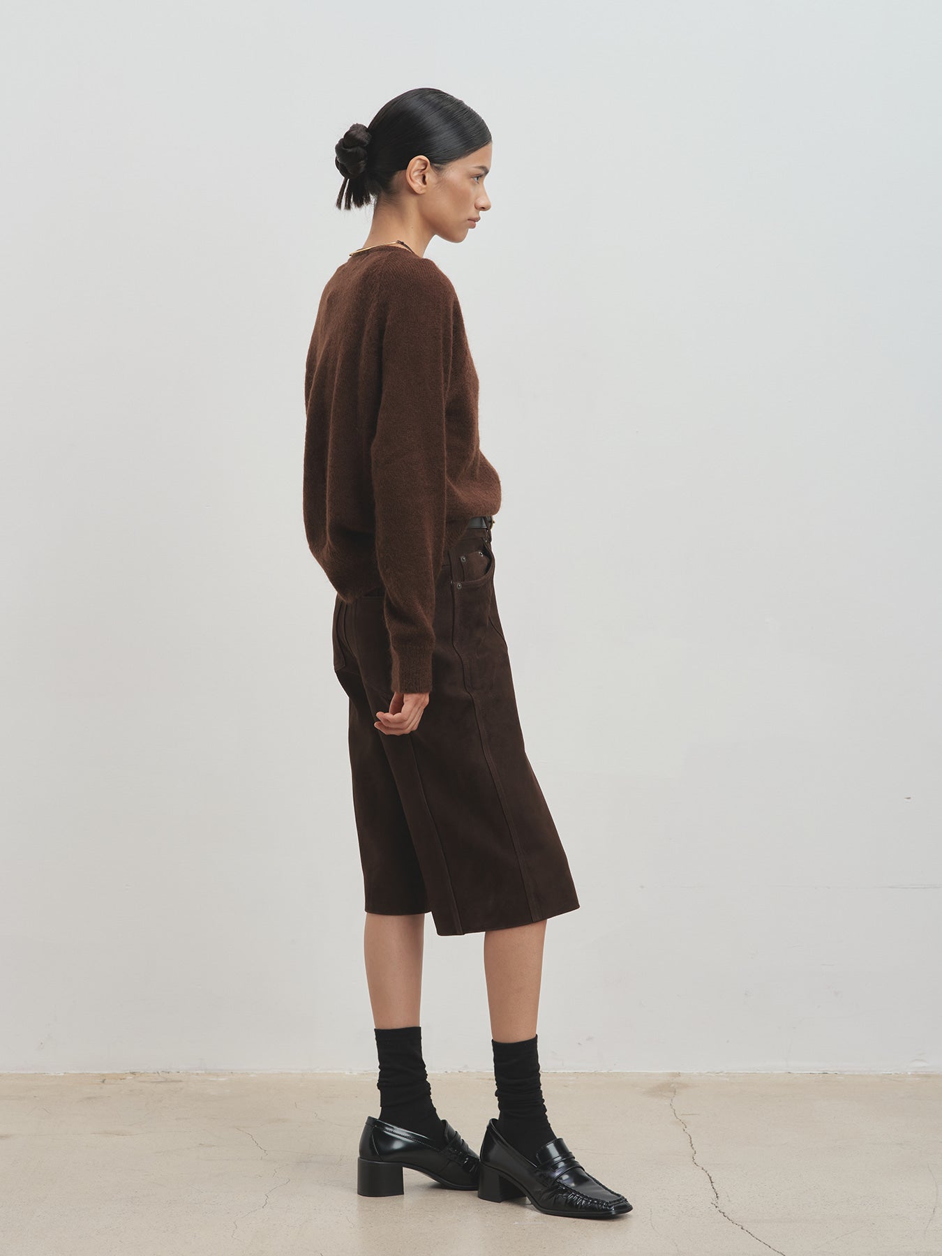 Tonywack - Mohair Raglan Cardigan (Brown) product image 3 | TRAB K-Fashion Australia