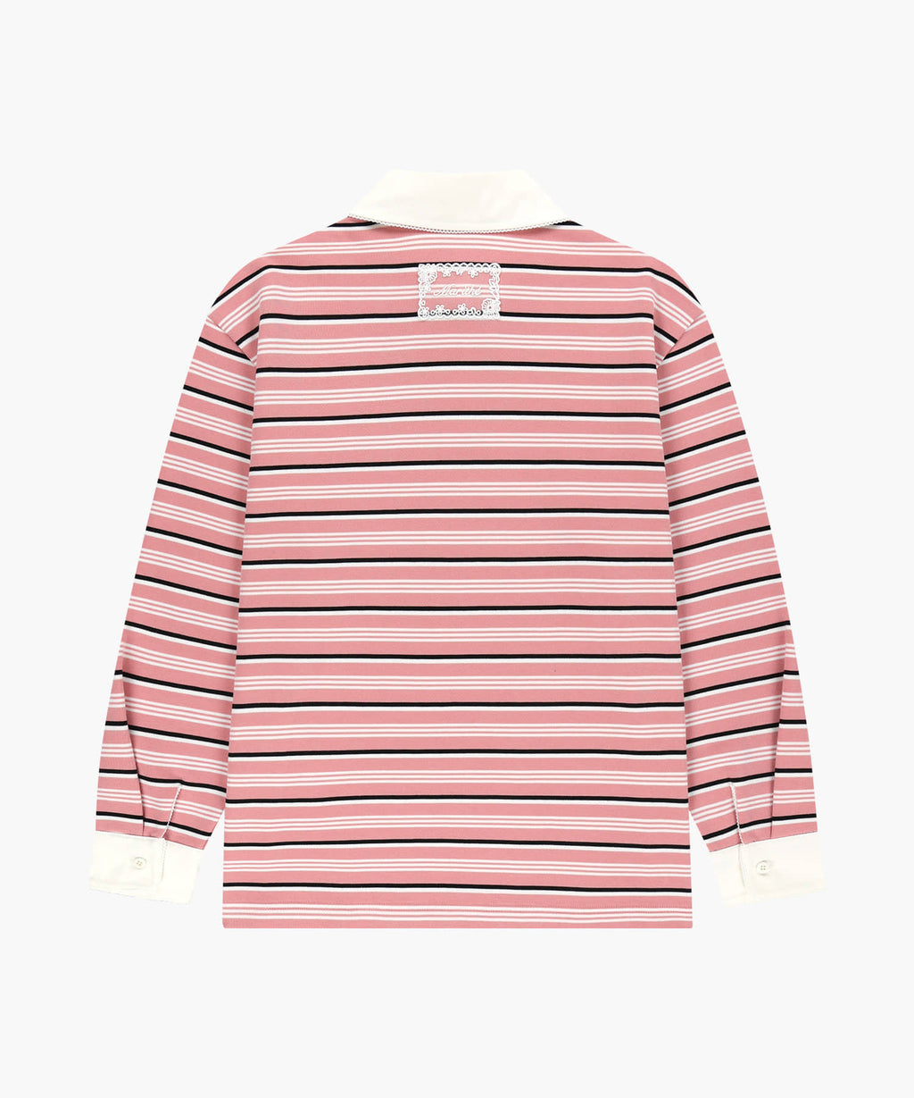 Marithe & Francois Girbaud - Small Classic Logo Lace Collar Sweatshirt (Stripe) product image 6 | TRAB K-Fashion Australia
