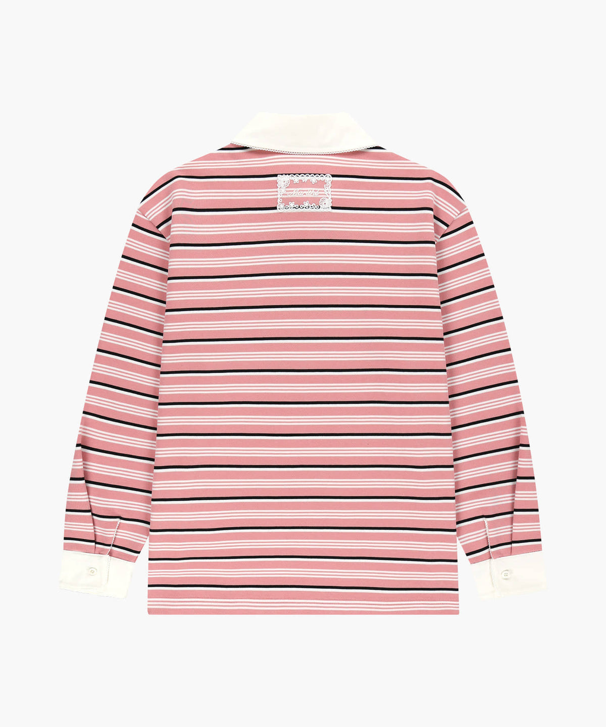 Marithe & Francois Girbaud - Small Classic Logo Lace Collar Sweatshirt (Stripe) product image 6 | TRAB K-Fashion Australia