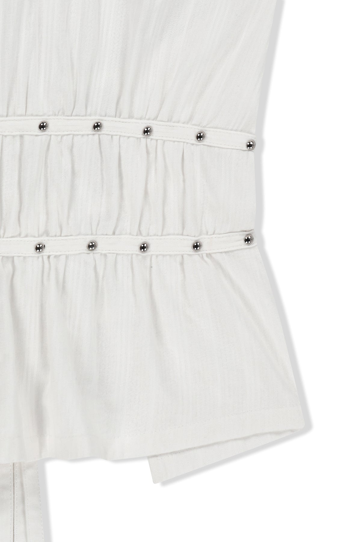 Matin Kim - Halter Neck Shirring Blouse (White) product image 4 | TRAB K-Fashion Australia