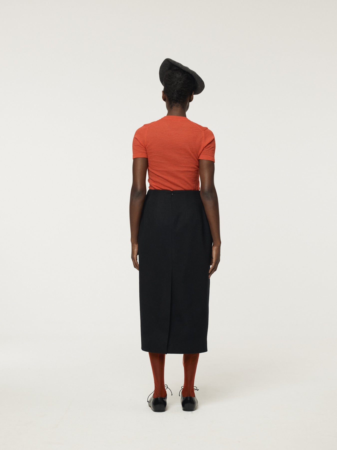 Recto - Waist Volume Tulip Skirt (Black) product image 4 | TRAB K-Fashion Australia