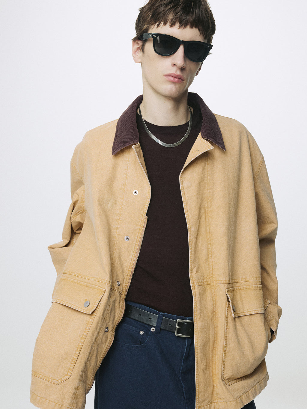 Tonywack - Garment Washed Barn Jacket (Faded Beige) product image 2 | TRAB K-Fashion Australia