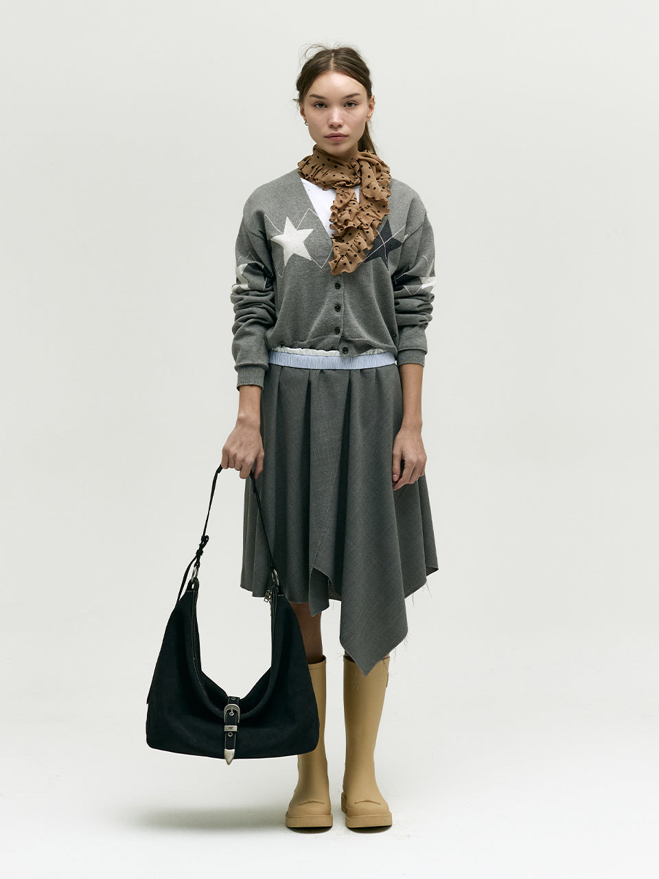 Marge Sherwood - Belted Hobo (Black Nubuck) product image 7 | TRAB K-Fashion Australia
