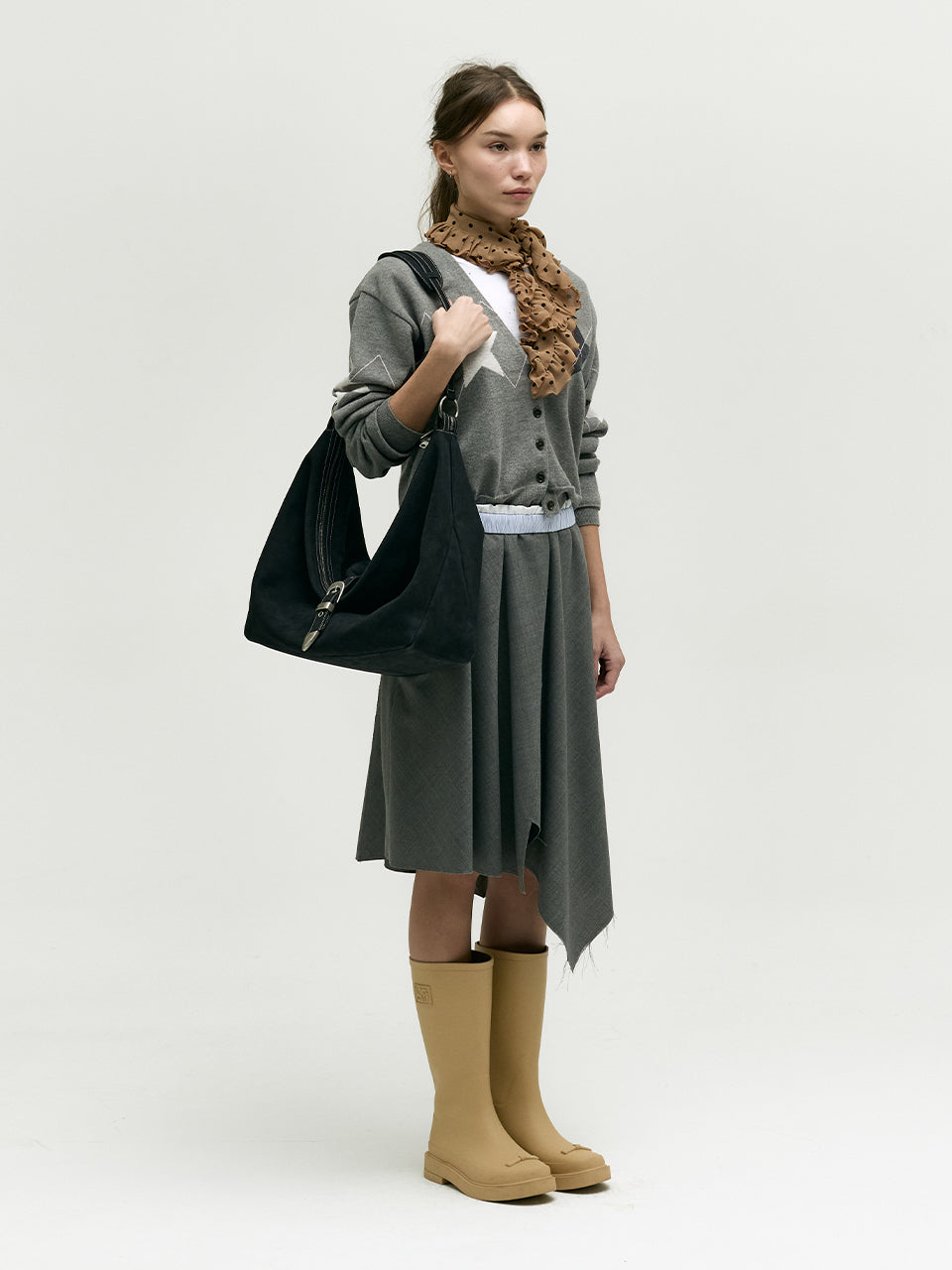 Marge Sherwood - Belted Hobo (Black Nubuck) product image 8 | TRAB K-Fashion Australia
