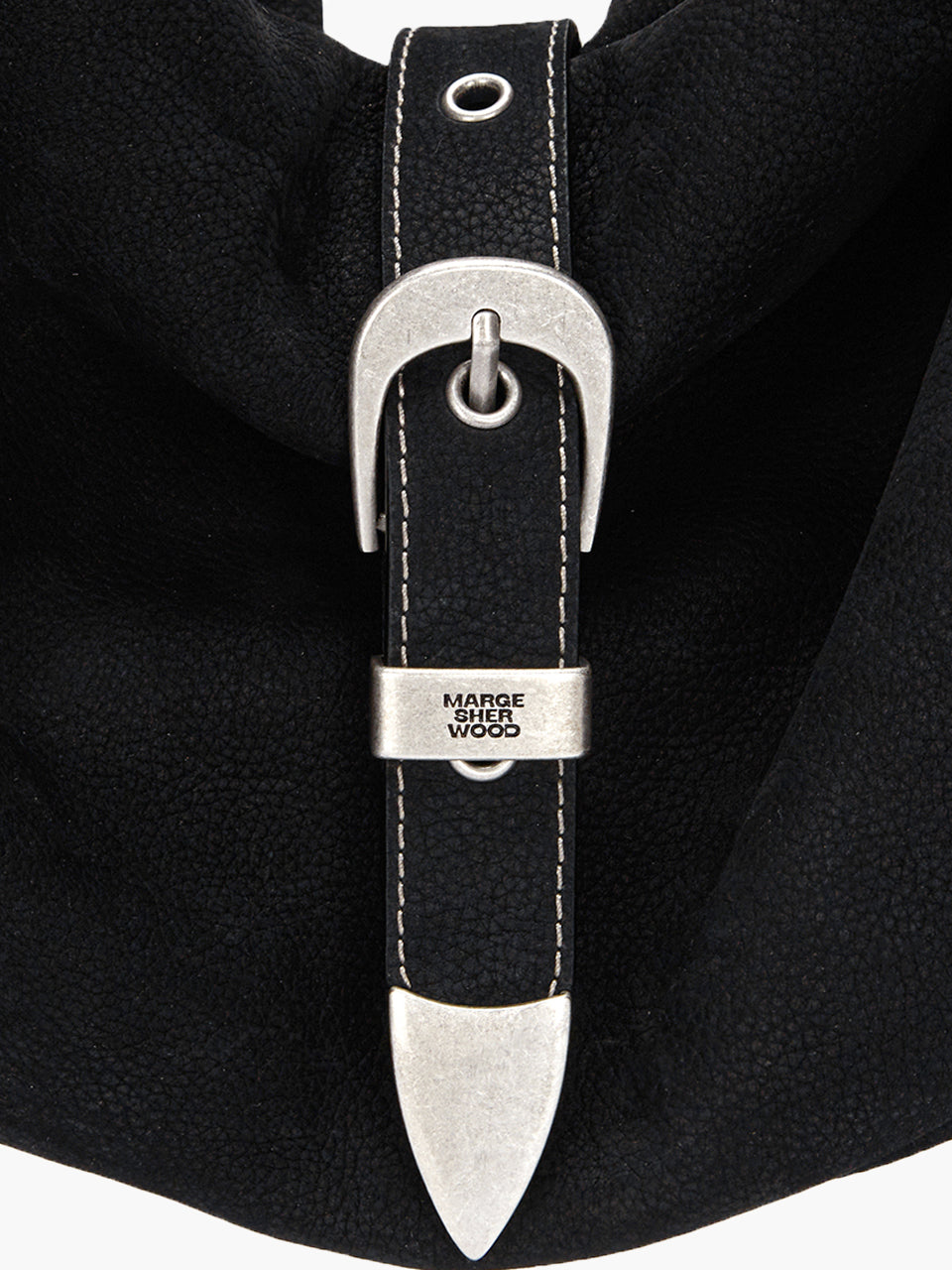 Marge Sherwood - Belted Hobo (Black Nubuck) product image 4 | TRAB K-Fashion Australia