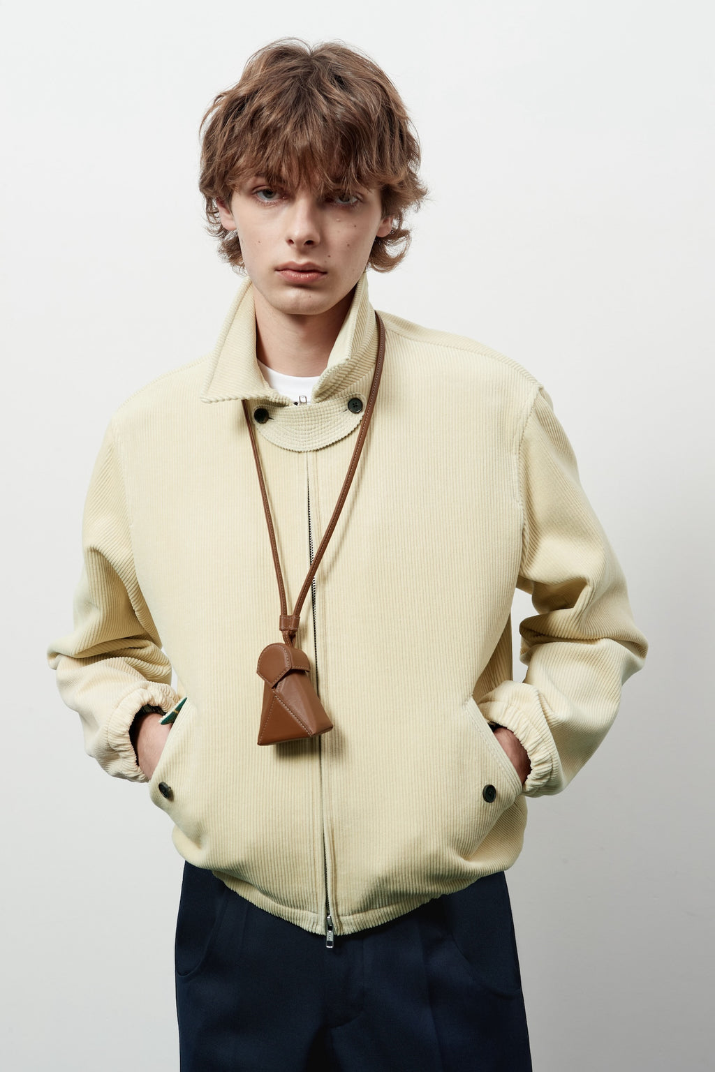 STU - Strap Corduroy Jacket (Ivory) product image 10 | TRAB K-Fashion Australia