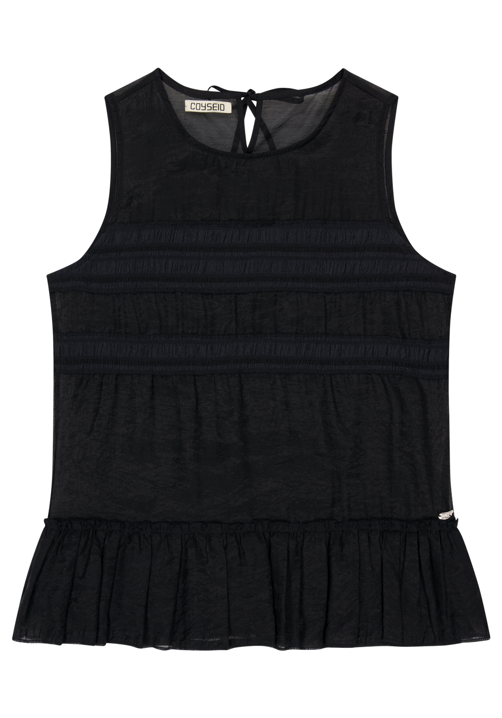 Coyseio - Sheer Layered Sleeveless (Black) product image 2 | TRAB K-Fashion Australia