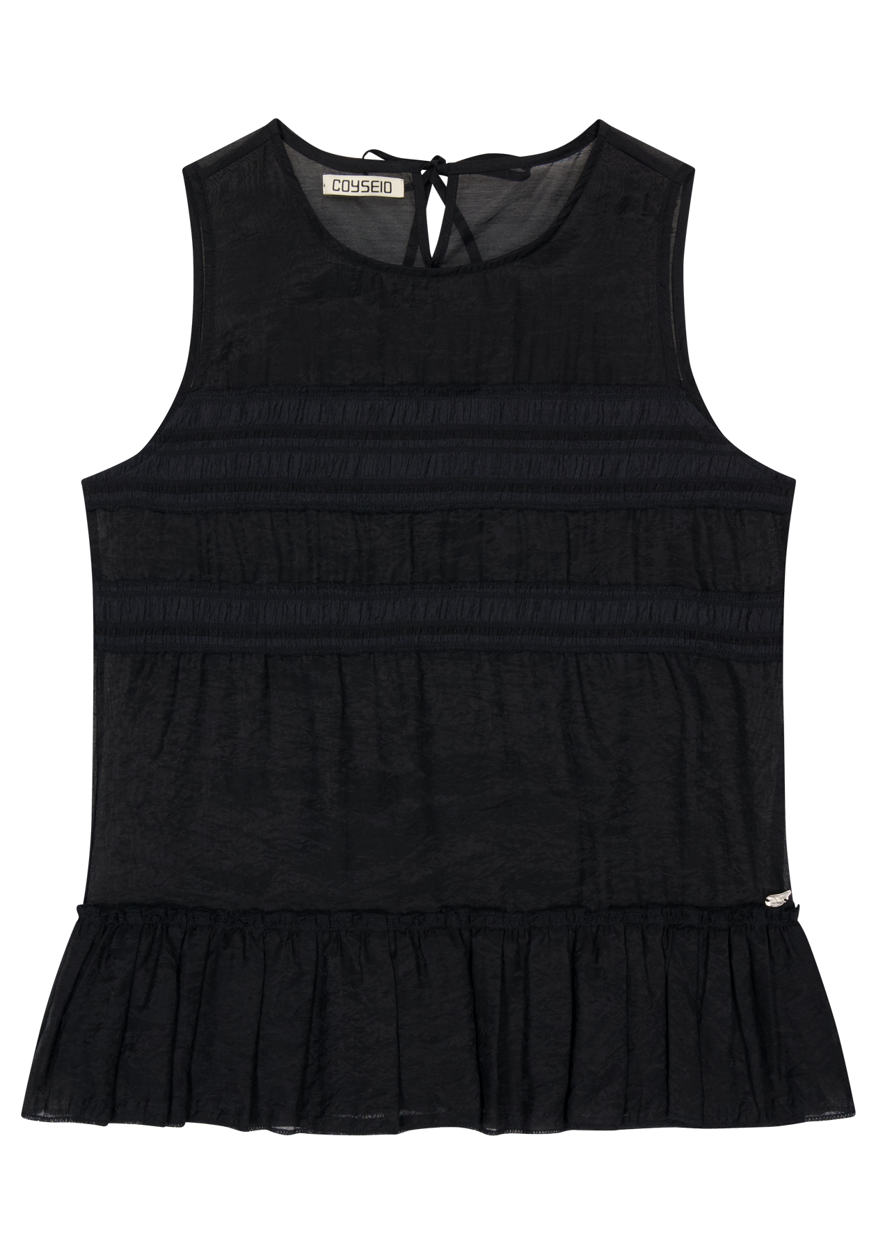 Coyseio - Sheer Layered Sleeveless (Black) product image 2 | TRAB K-Fashion Australia