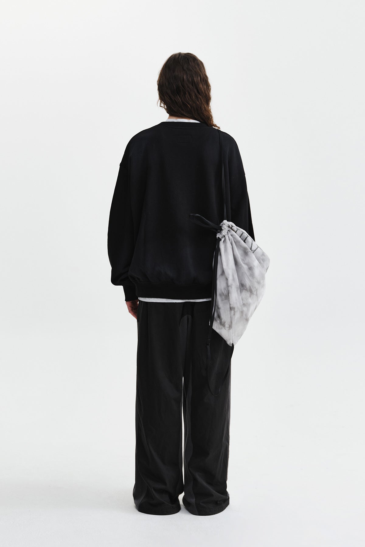 Matin Kim - Waffle Color Block Track Pants (Black) product image 9 | TRAB K-Fashion Australia