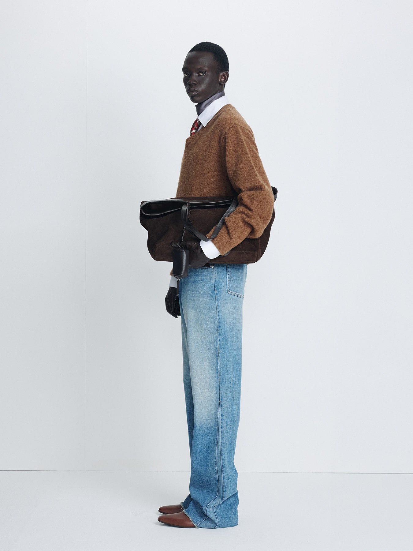 Tonywack - Re-Cut Flared Denim Jeans (Worn Blue) product image 2 | TRAB K-Fashion Australia