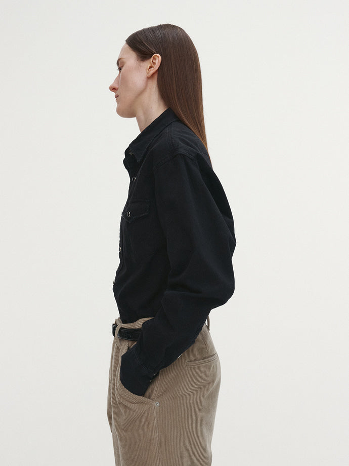 Tonywack - Washed Denim Distressed Western Shirt (Black) product image 6 | TRAB K-Fashion Australia