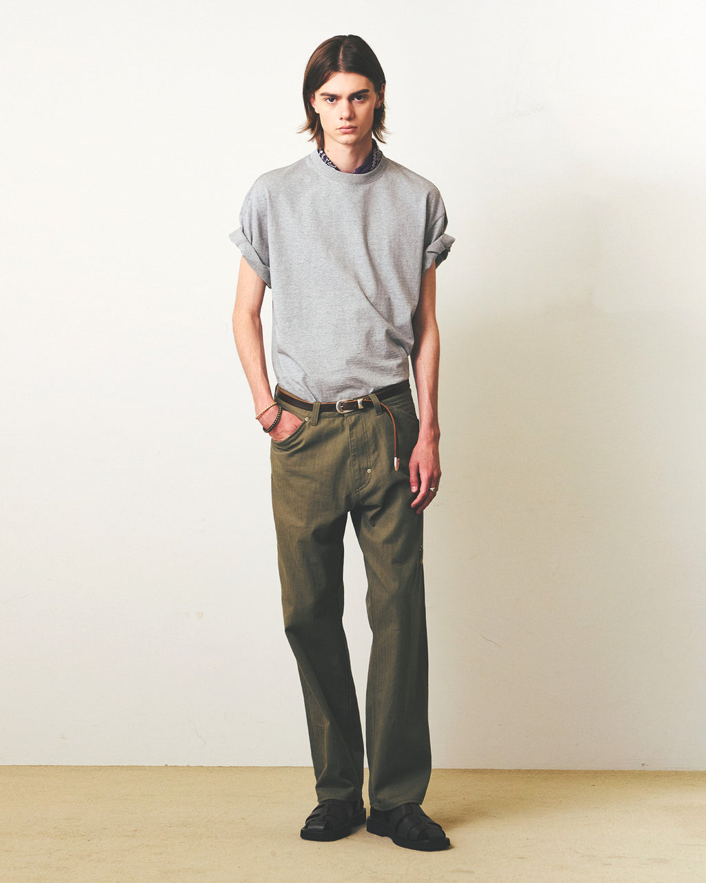 Eastlogue - Ea Basic T-shirts (Melange Grey) product image 1 | TRAB K-Fashion Australia