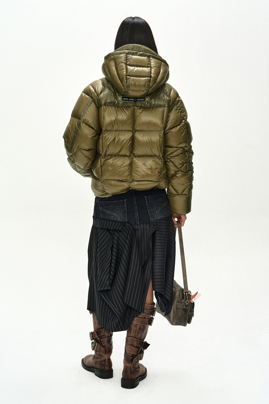 Andersson Bell - Unisex Torino Lightweight Down Jacket (Olive) product image 6 | TRAB K-Fashion Australia