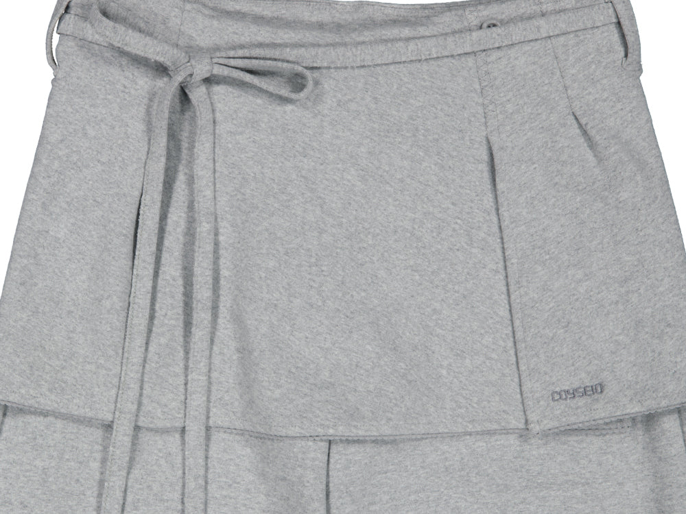 Coyseio - Soft Cropped Skirt Pants (Melange Grey) product image 14 | TRAB K-Fashion Australia