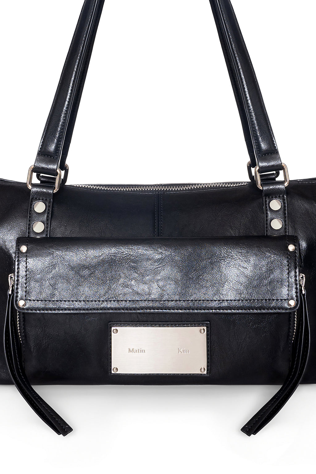 Matin Kim - Flap Pocket Shoulder Bag (Black) product image 4 | TRAB K-Fashion Australia