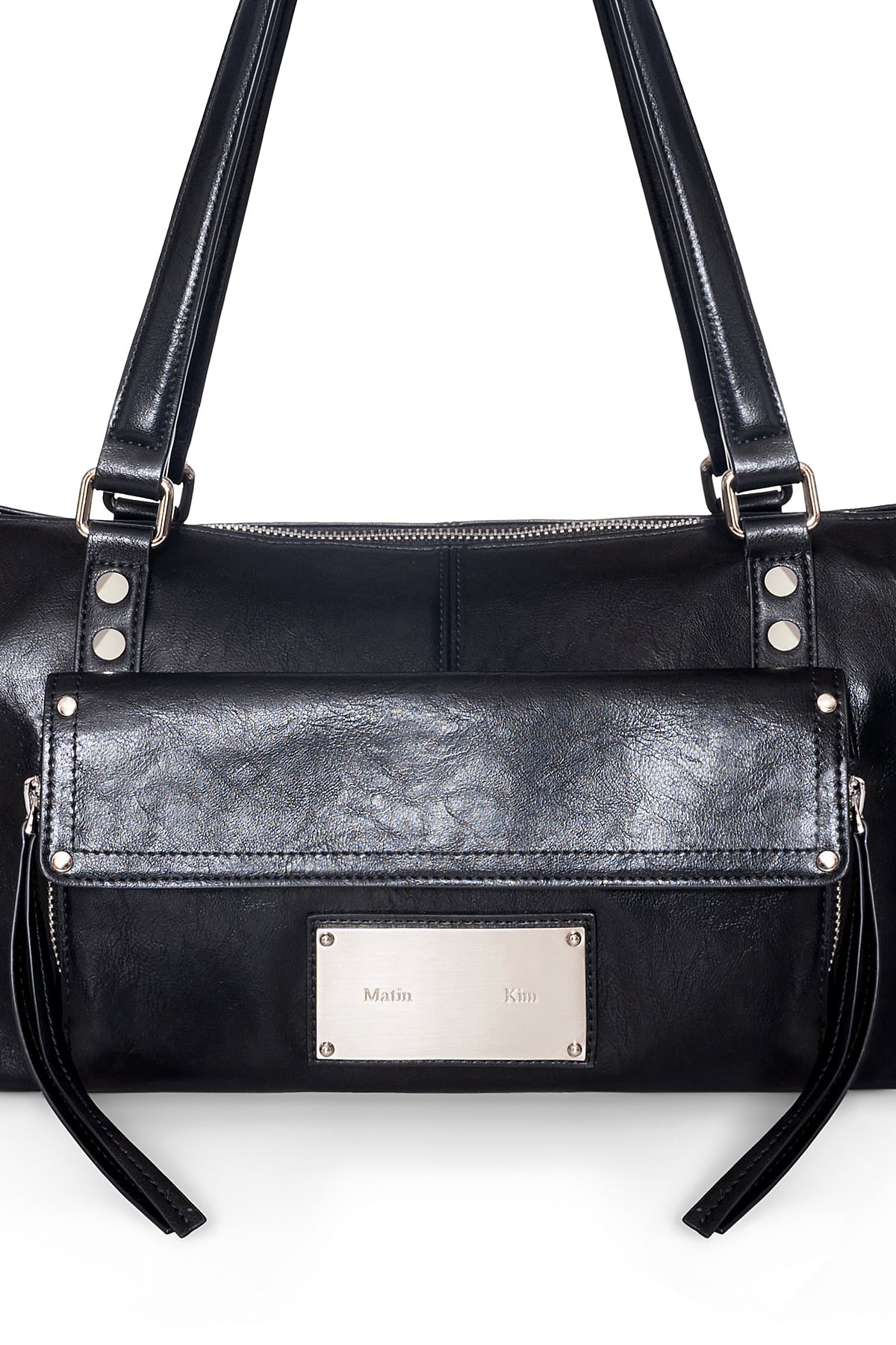 Matin Kim - Flap Pocket Shoulder Bag (Black) product image 4 | TRAB K-Fashion Australia