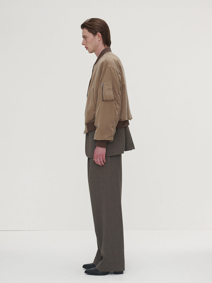 Tonywack - Rayon Twill Bomber Jacket (Sage) product image 3 | TRAB K-Fashion Australia