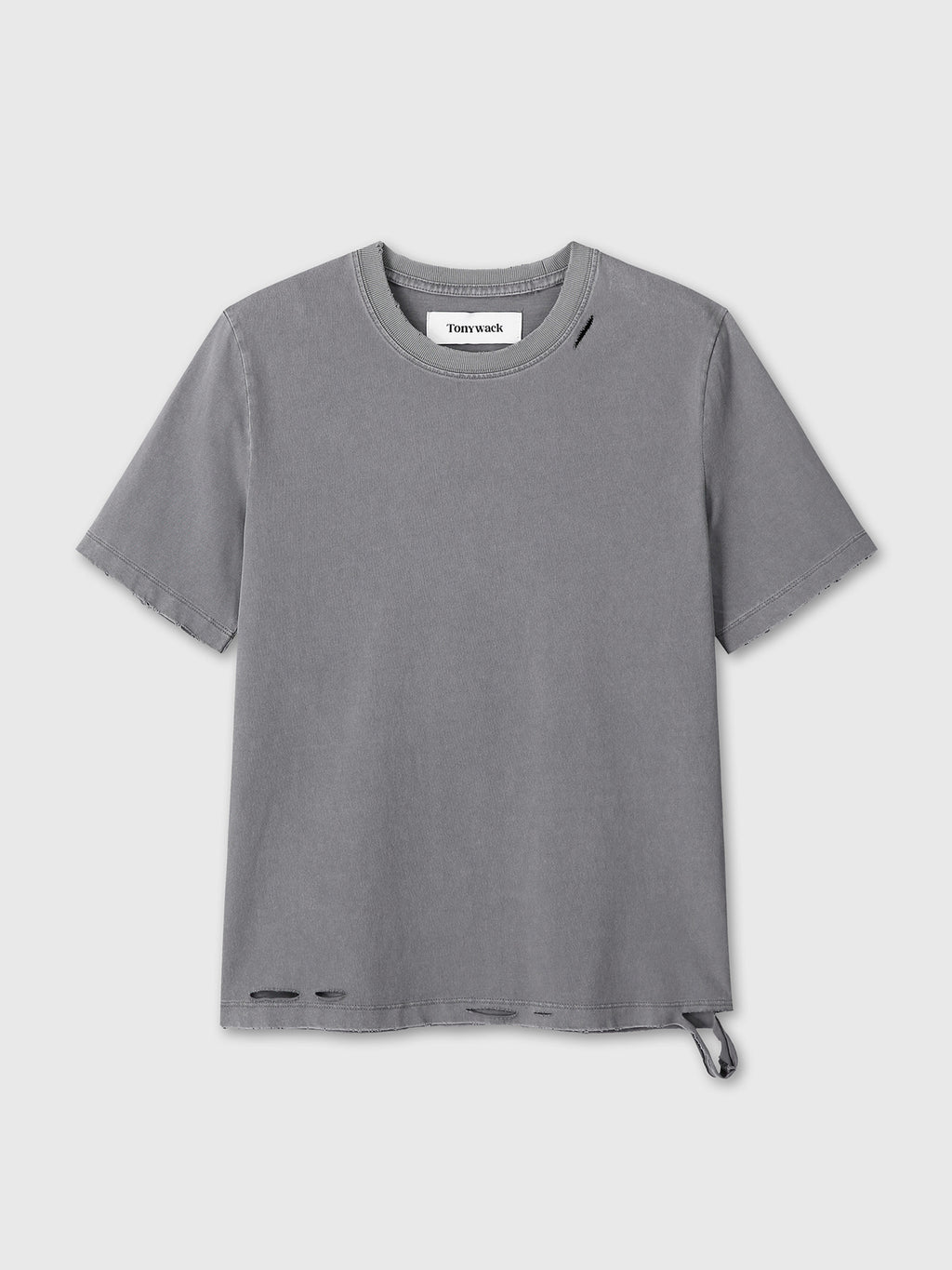 Tonywack - Garment Dyed Vintage Cotton T-Shirt (Faded Grey) product image 7 | TRAB K-Fashion Australia