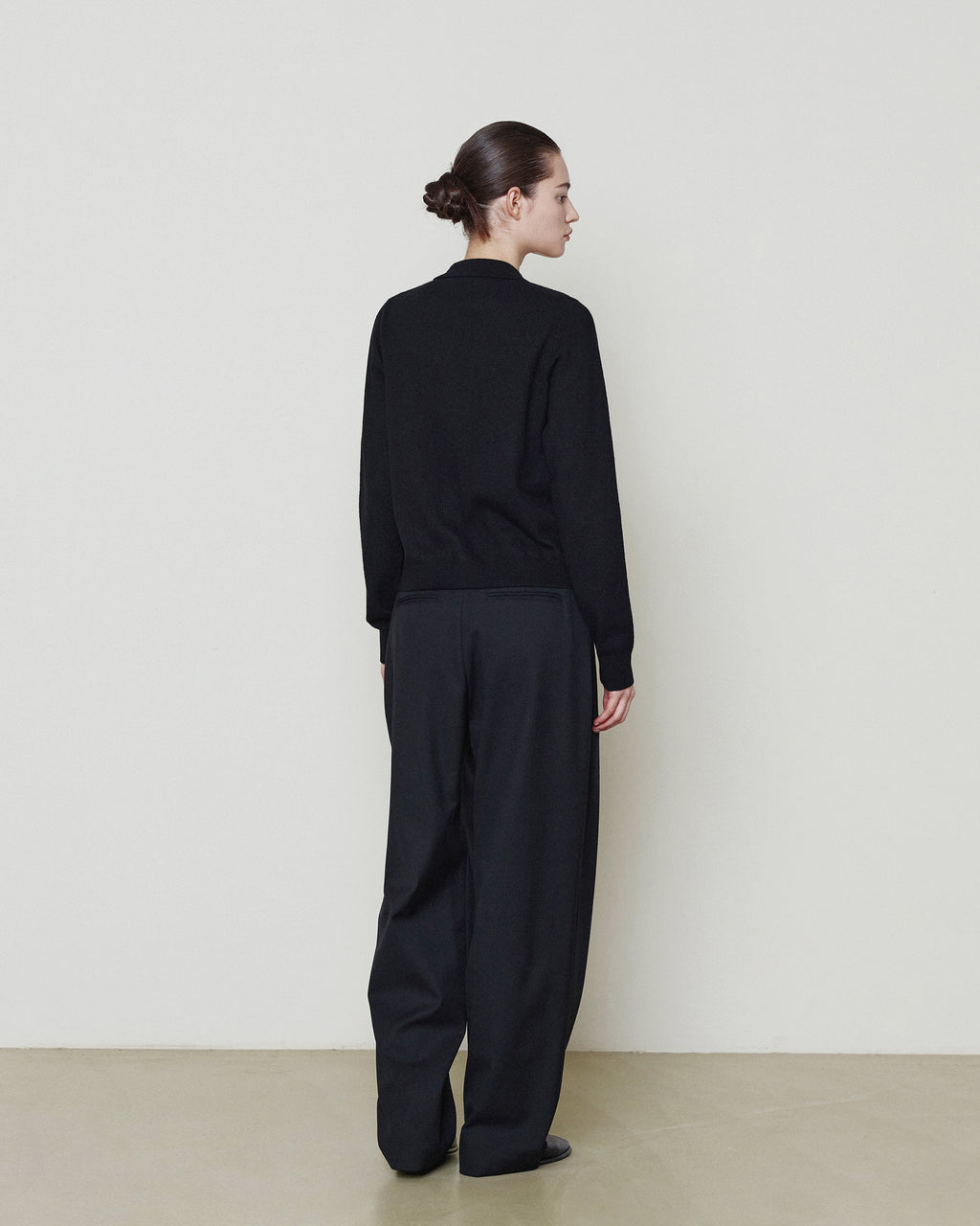 Brownyard - Wool Pleats Pants (Black) product image 2 | TRAB K-Fashion Australia