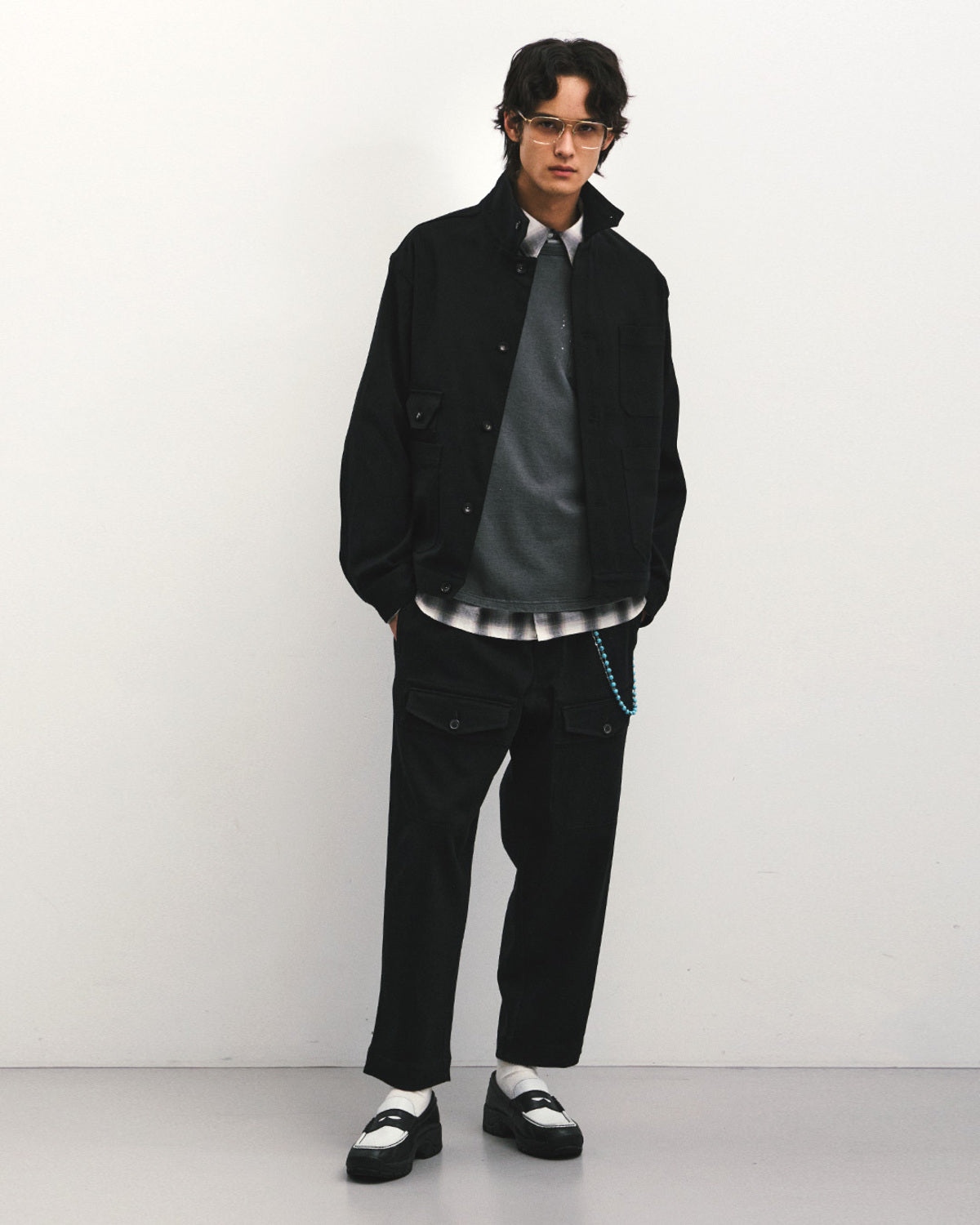 Eastlogue - Weekend Blues Jacket (Black Twill) product image 1 | TRAB K-Fashion Australia