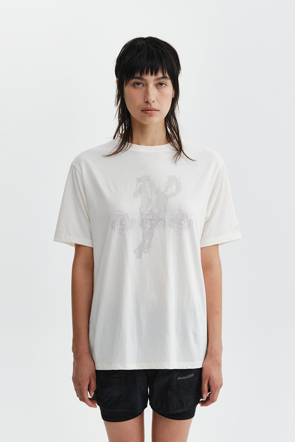 Matin Kim - Matin Pace Sprint Graffiti Top (Ivory) product image 12 | TRAB K-Fashion Australia