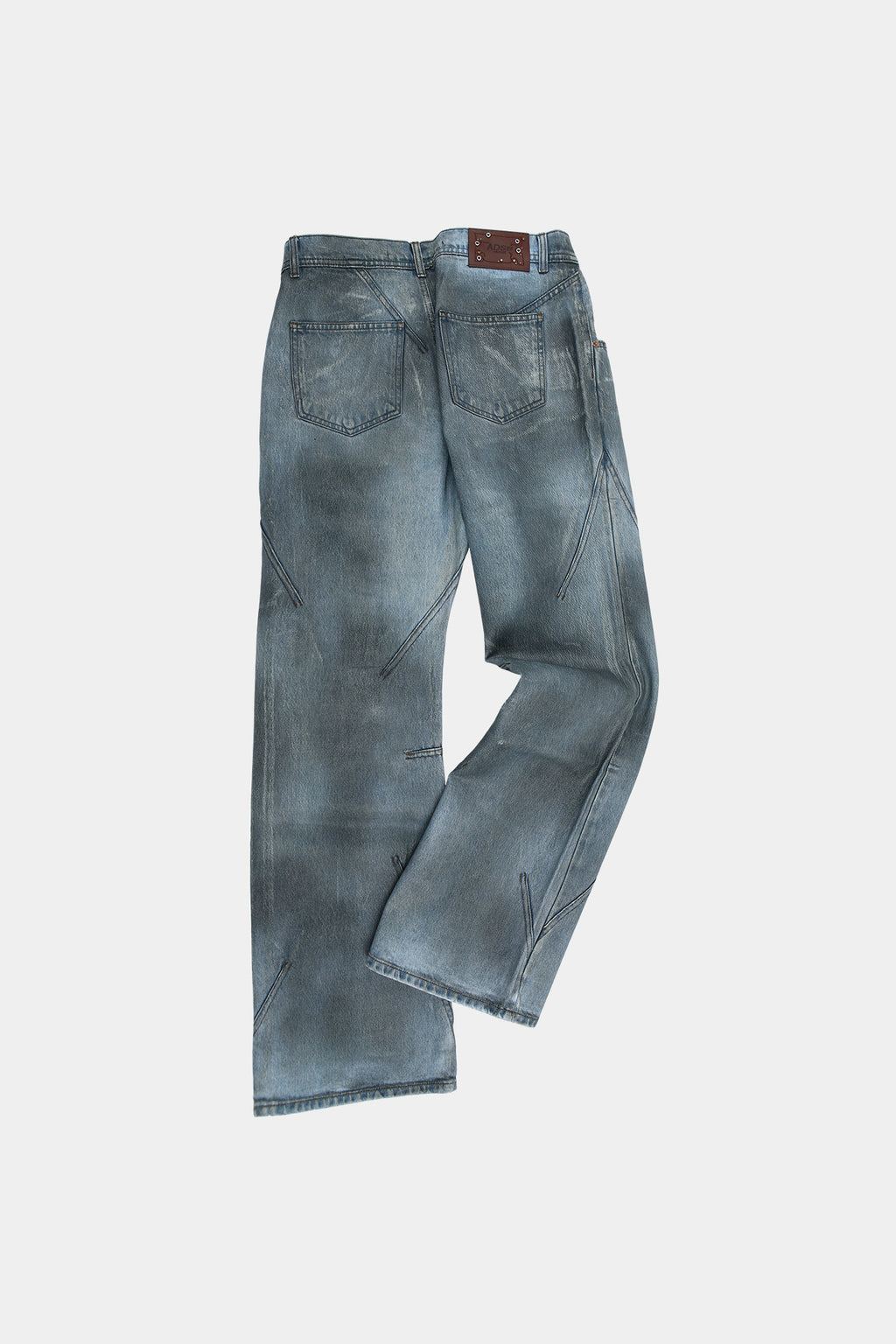 Andersson Bell - Dirty Spray Washed Wide Leg Jeans (L.Blue) product image 10 | TRAB K-Fashion Australia