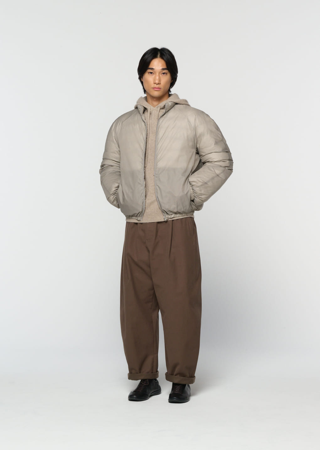 Amomento - cotton banding pants (Brown) product image 7 | TRAB K-Fashion Australia