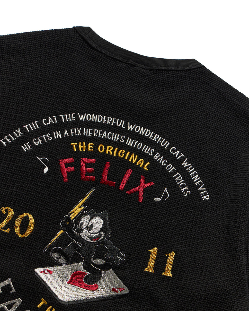 Eastlogue - Felix Souvenir Embroidered L.s T-shirts (Black) product image 4 | TRAB K-Fashion Australia