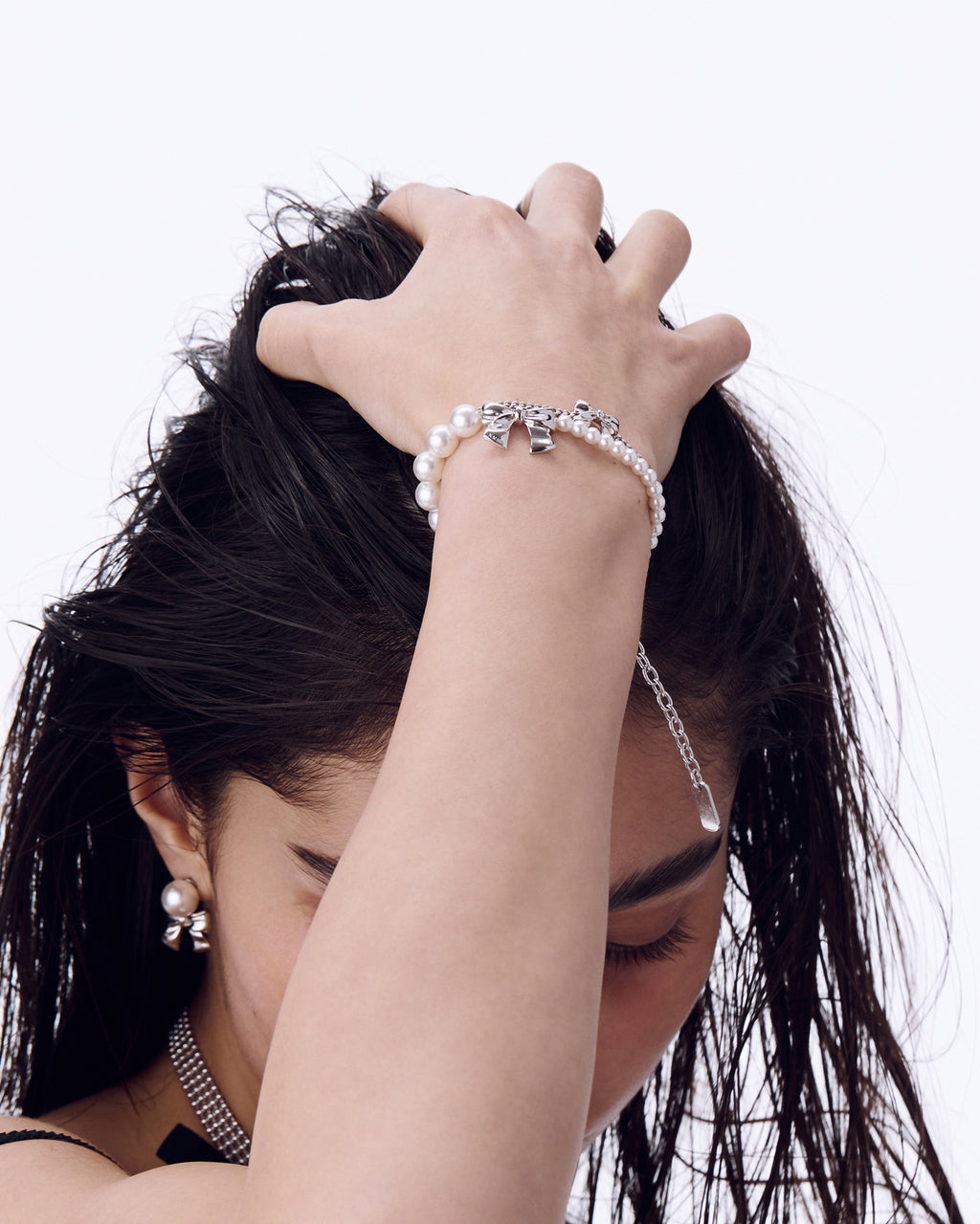 Numbering - Ribbon Pearl Bracelet #9931 product image 2 | TRAB K-Fashion Australia