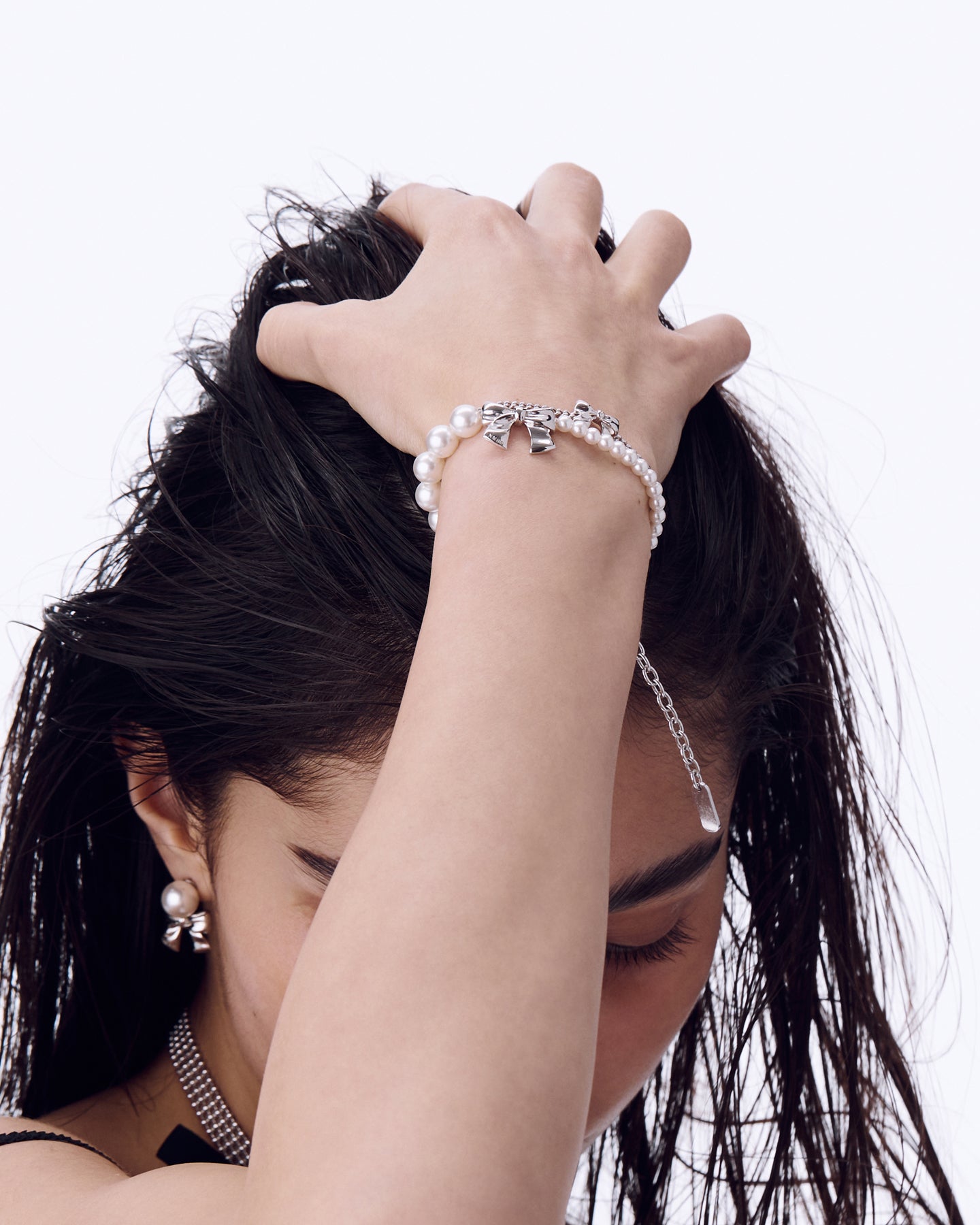 Numbering - Ribbon Pearl Bracelet #9931 product image 2 | TRAB K-Fashion Australia